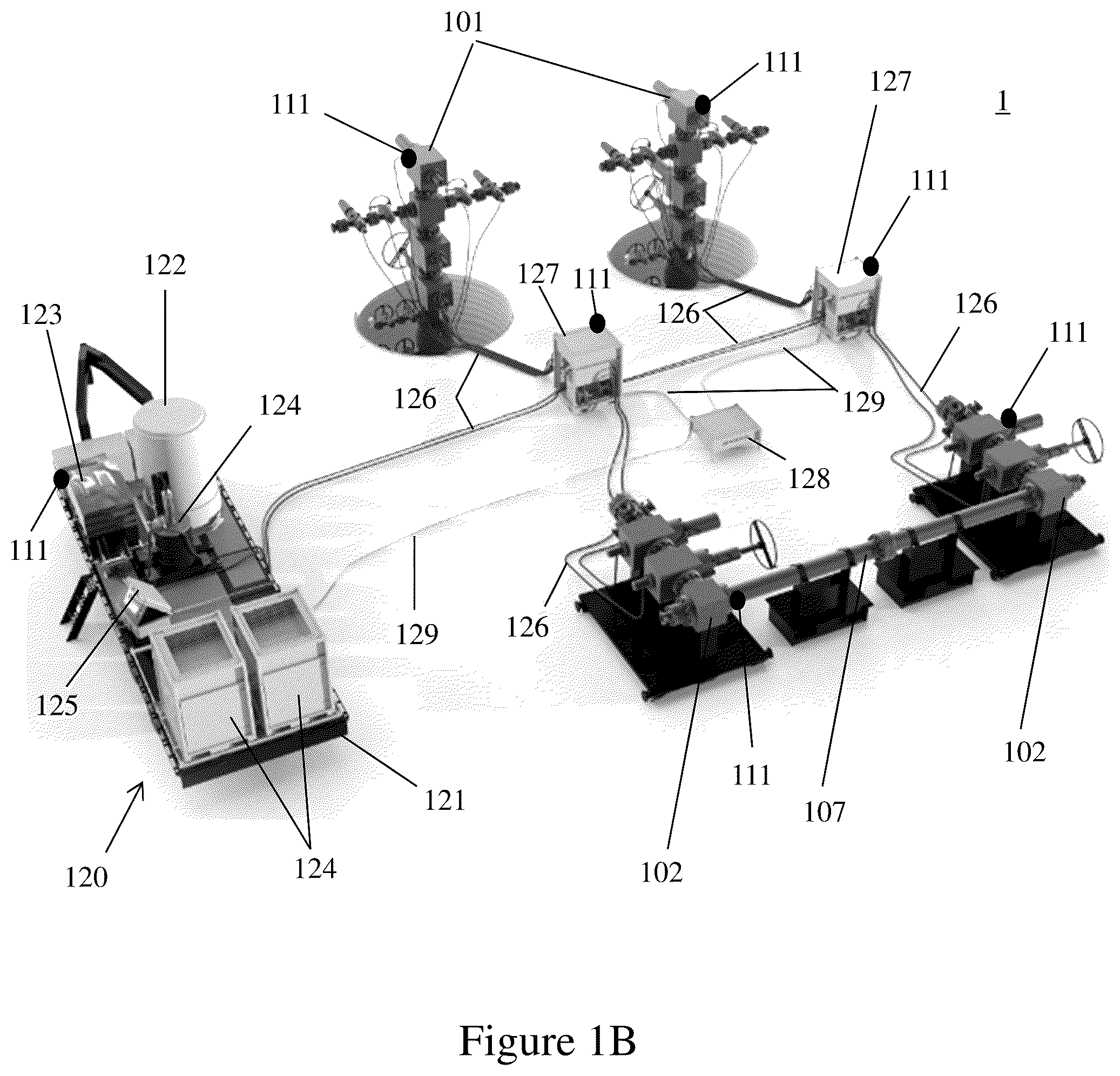 Patent US12312929 Figure 2 – System and method for an automated and intelligent frac pad