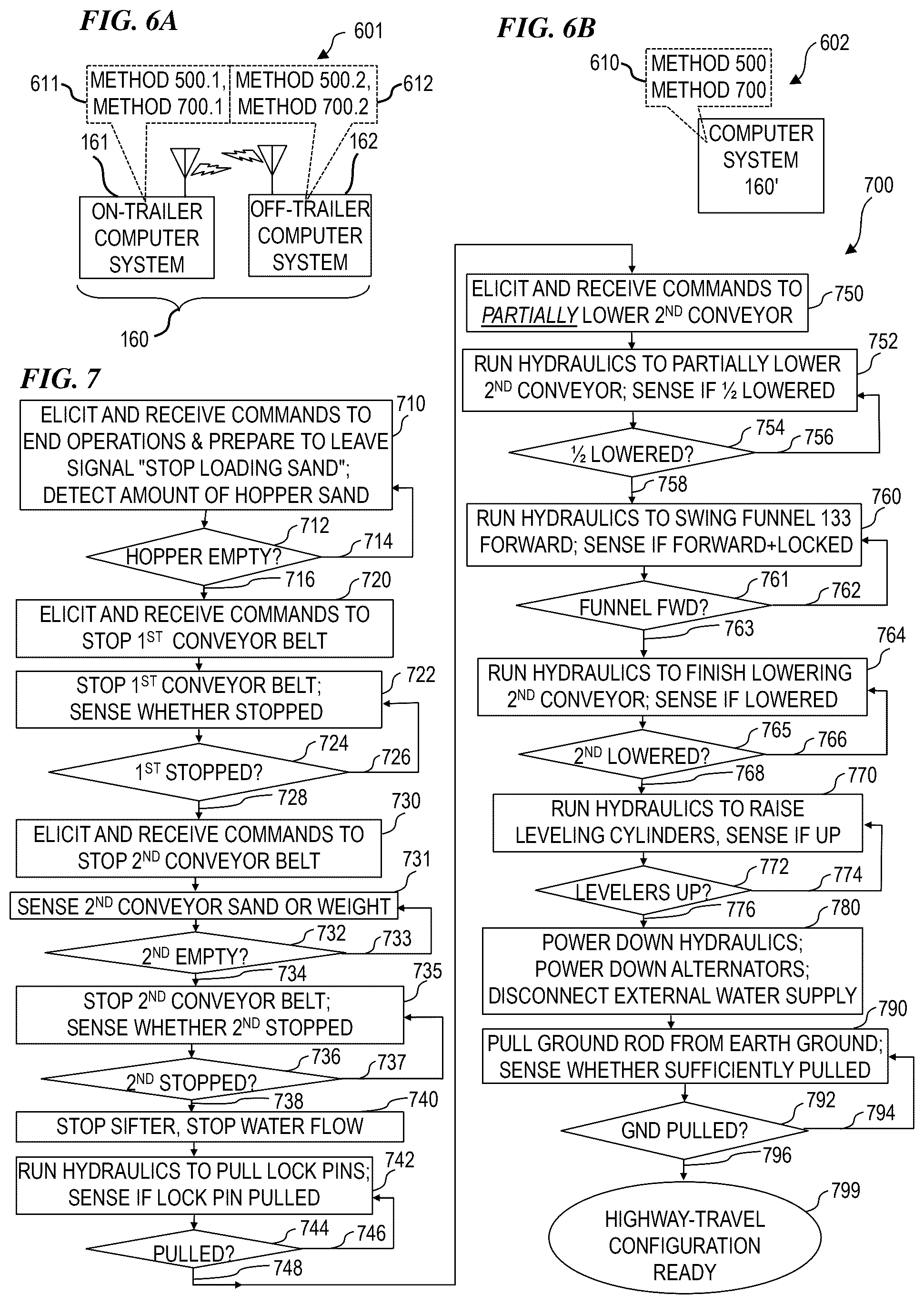 Patent US12312931 Figure 20 – Trailer-integrated self-contained frac-sand system and method with safety features