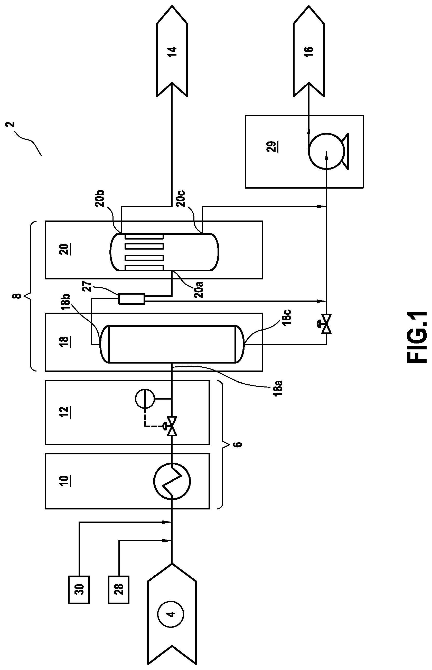 Patent US12312932 — Subsea facility and method for processing gas from a subsea gas production field — Figure 1