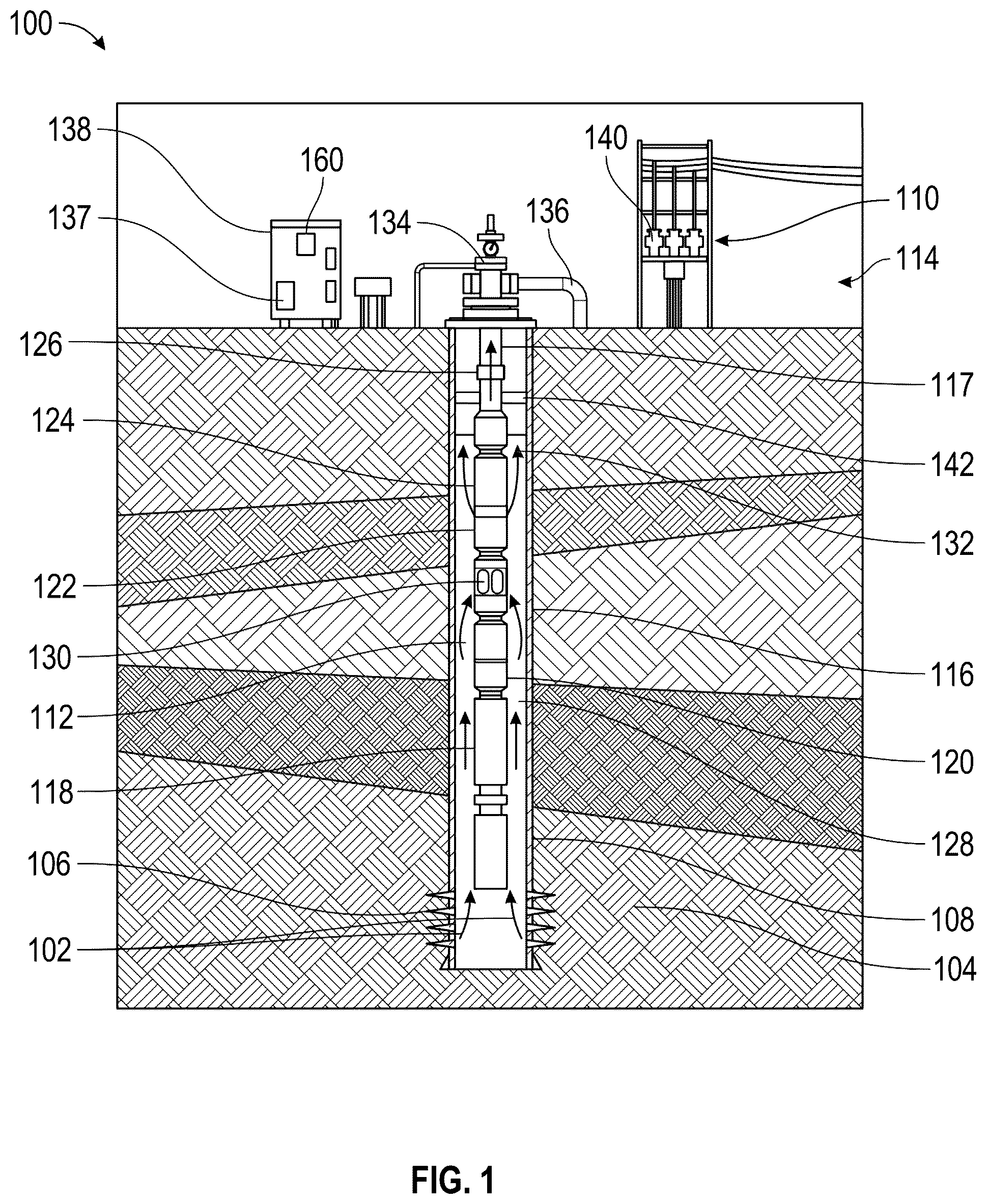 Patent US12312939 Figure 1 – ESP gas handler discharge pressure measurement and monitoring