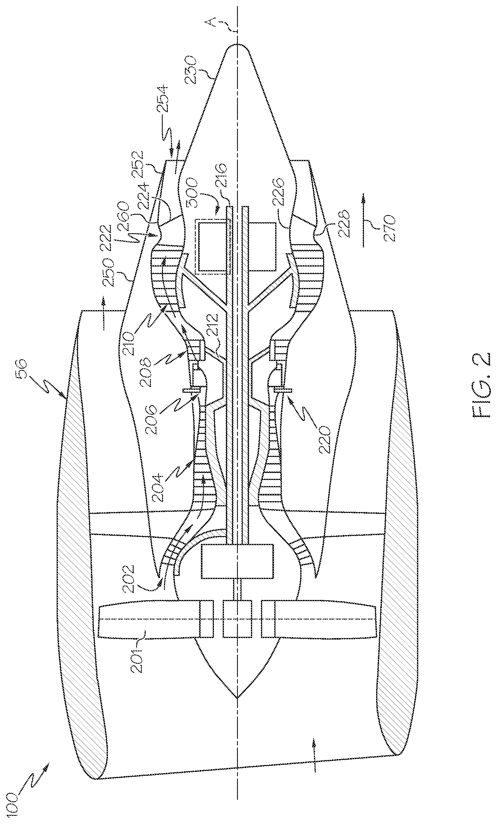 Patent US12312963 Figure 2 – Connection structure for a generator assembly