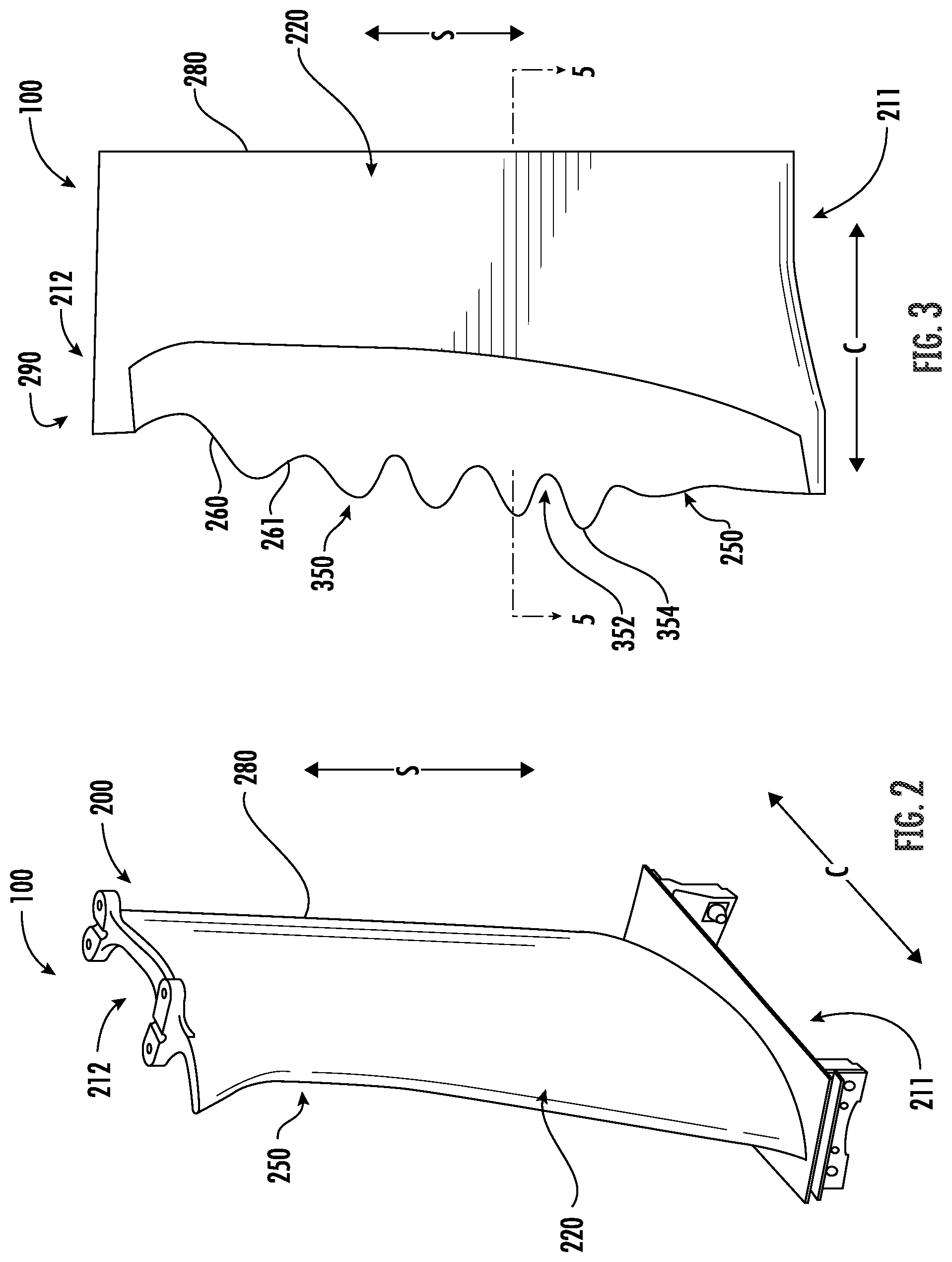 Patent US12312969 Figure 2 – Airfoils for turbofan engines