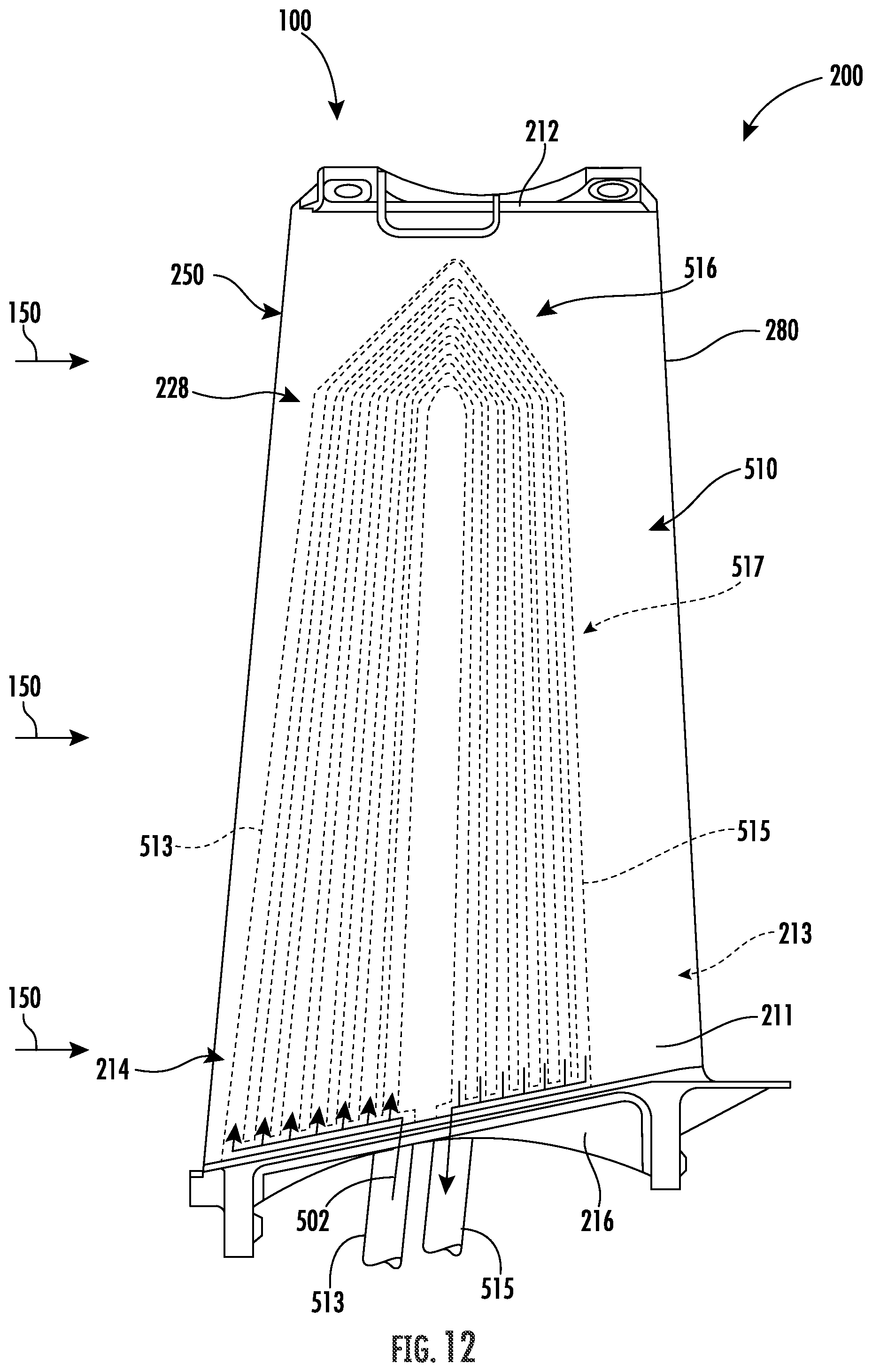 Patent US12312969 Figure 10 – Airfoils for turbofan engines