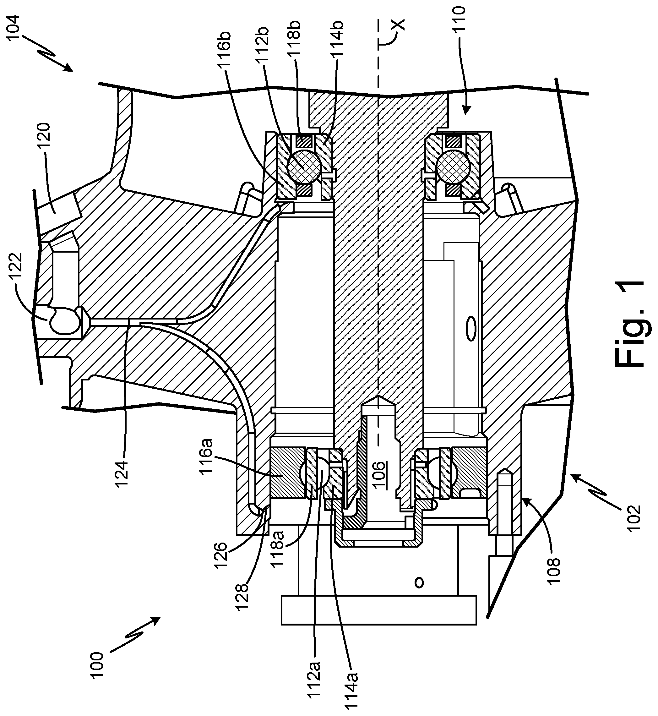 Patent US12312970 Figure 1 – Lubrication network for an attritable engine