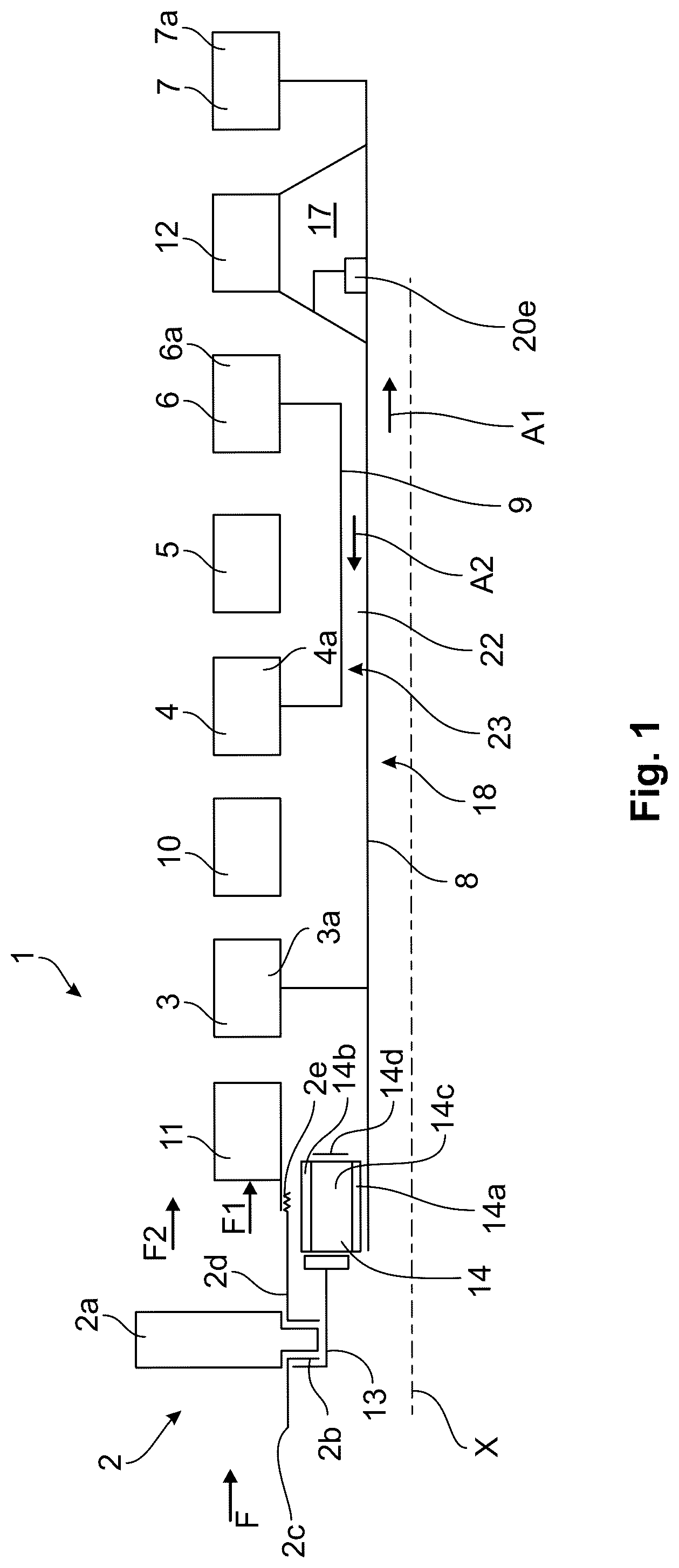 Patent US12312971 Figure 1 – Turbomachine for an aircraft