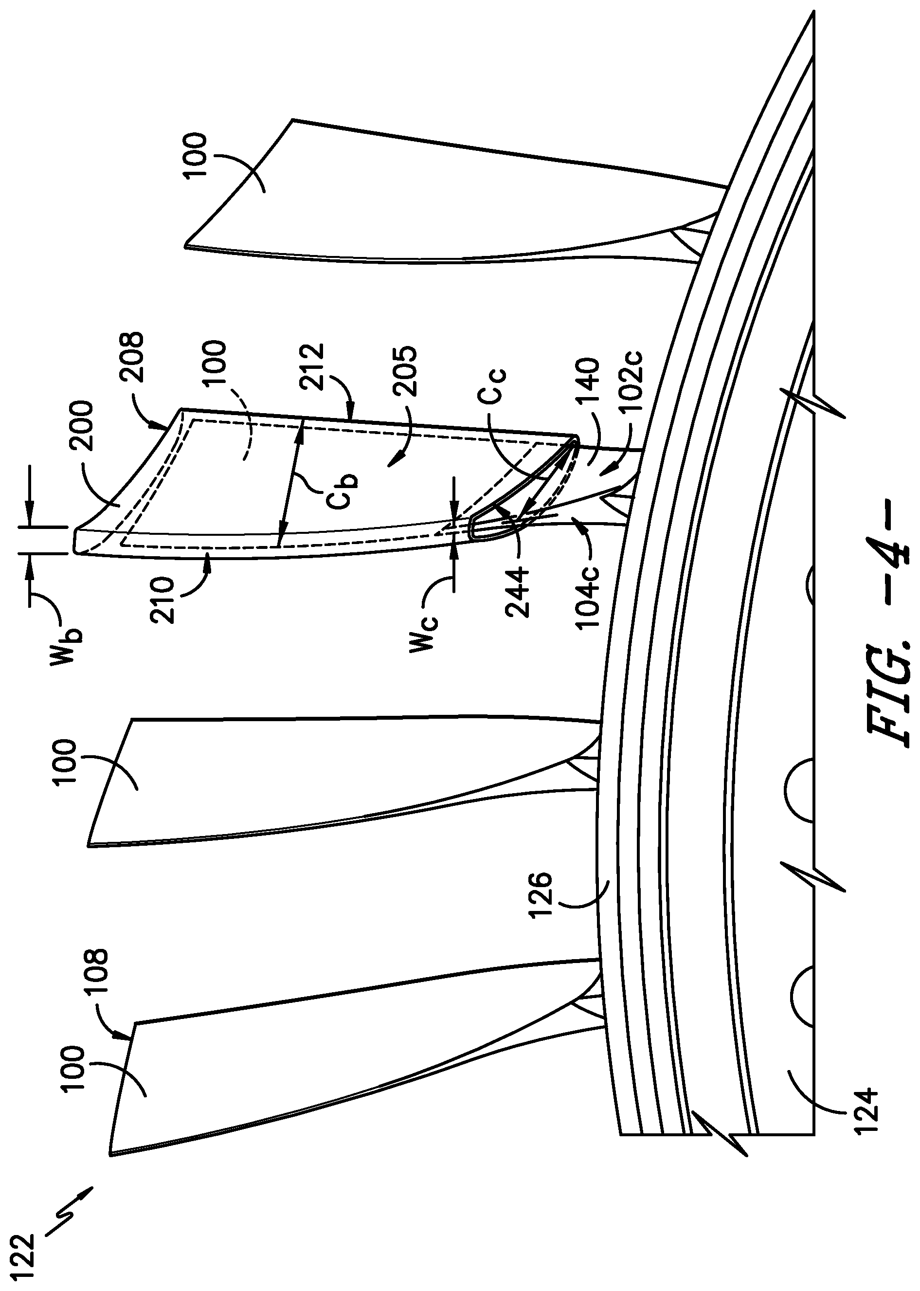 Patent US12312973 Figure 4 – Airfoil joining apparatus and methods
