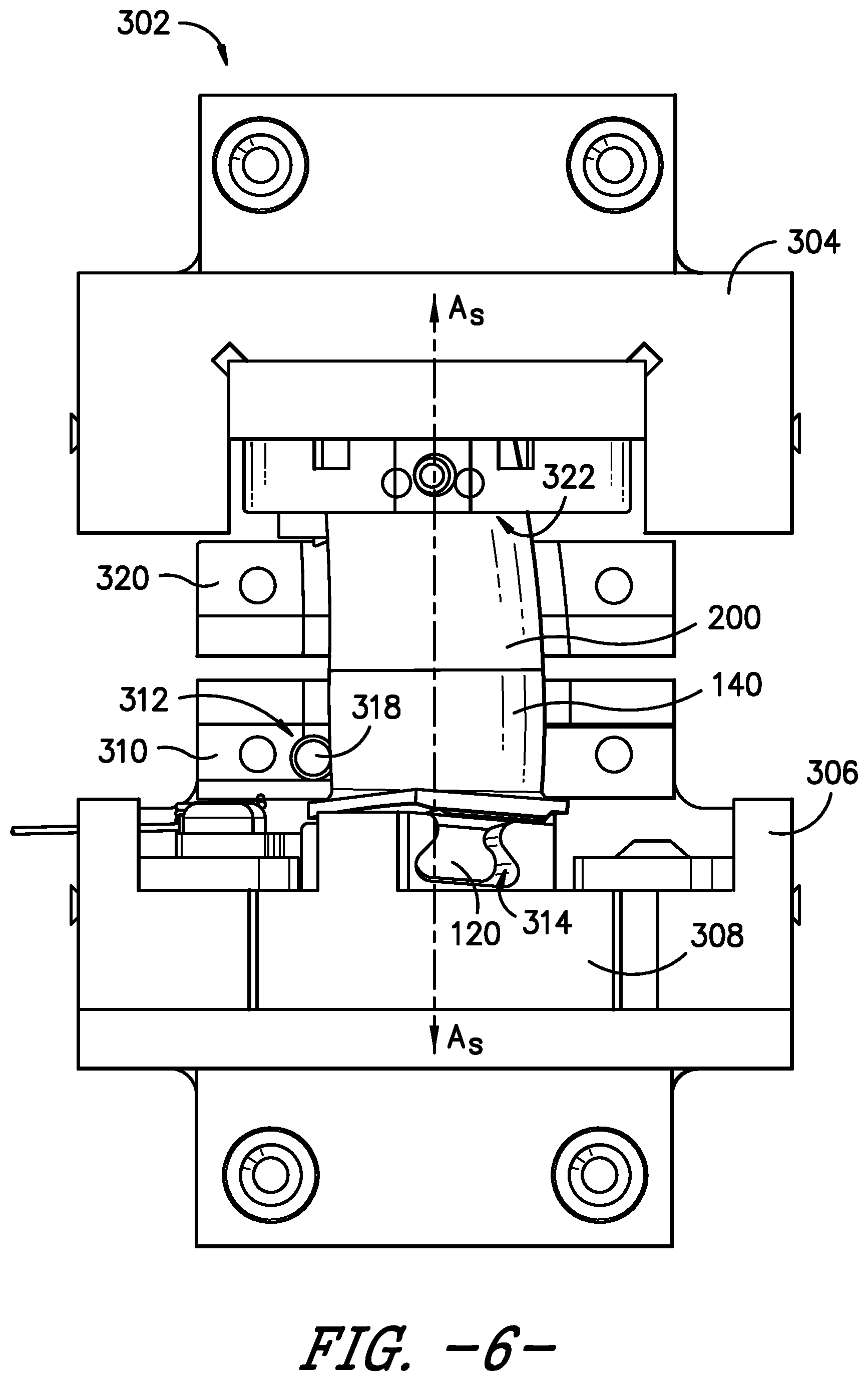 Patent US12312973 Figure 6 – Airfoil joining apparatus and methods