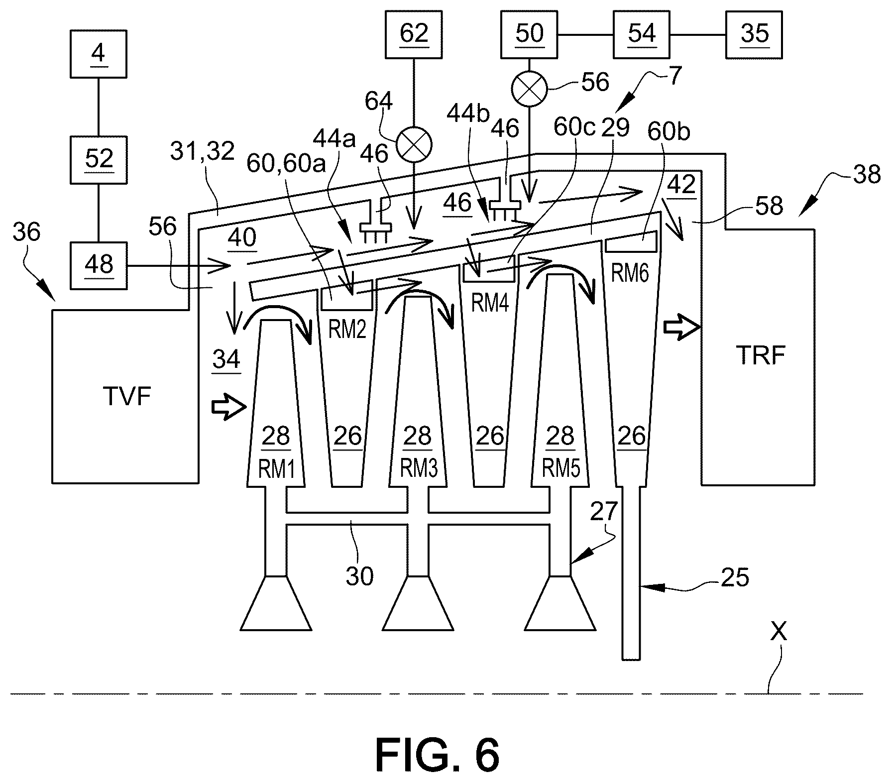 Patent US12312974 Figure 5 – Turbine with pressurised cavities