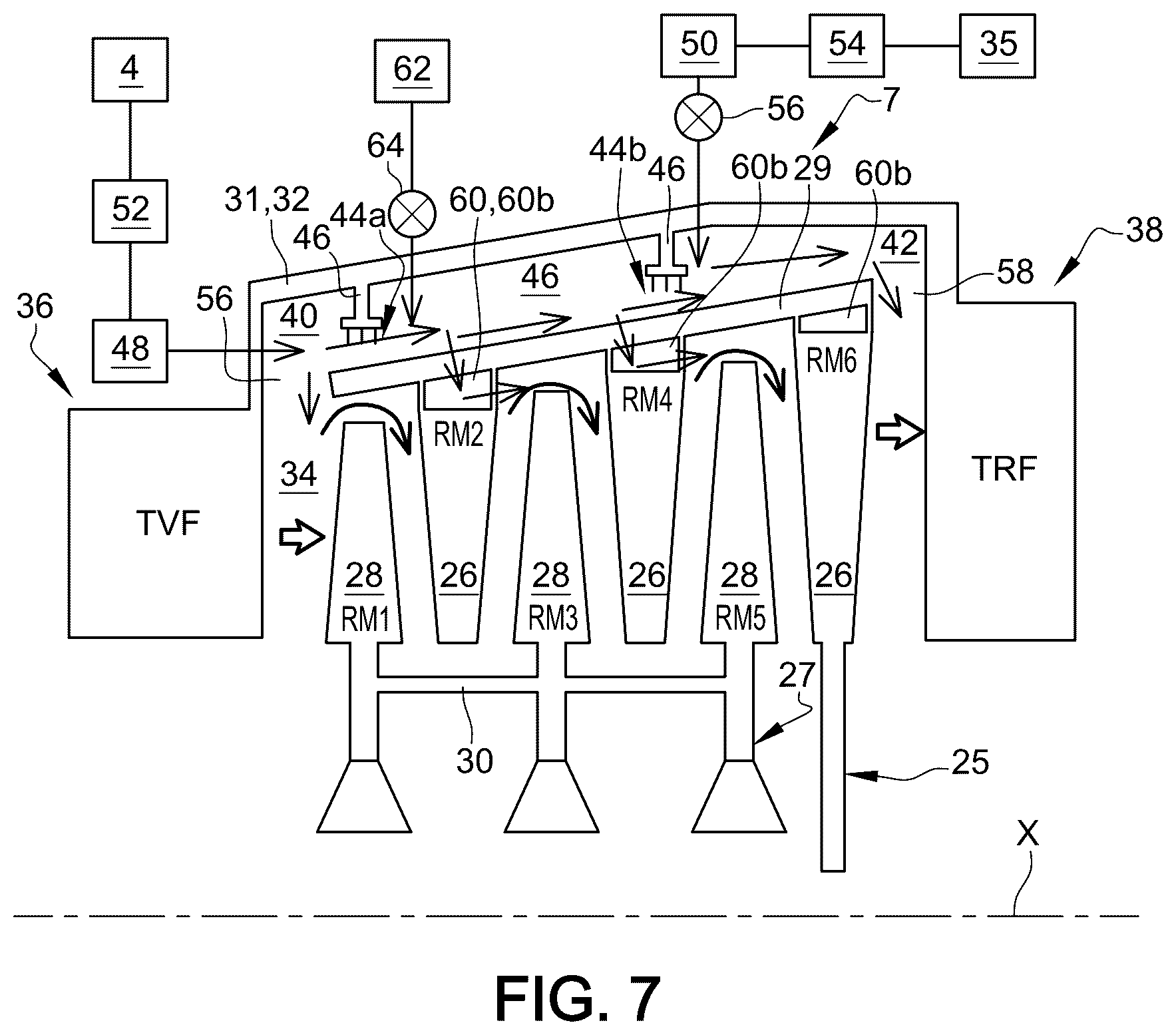 Patent US12312974 Figure 6 – Turbine with pressurised cavities