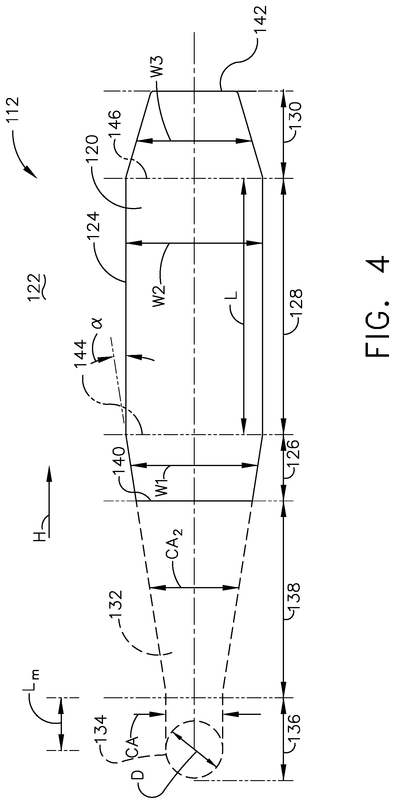 Patent US12312975 Figure 4 – Component for a turbine engine with a cooling hole