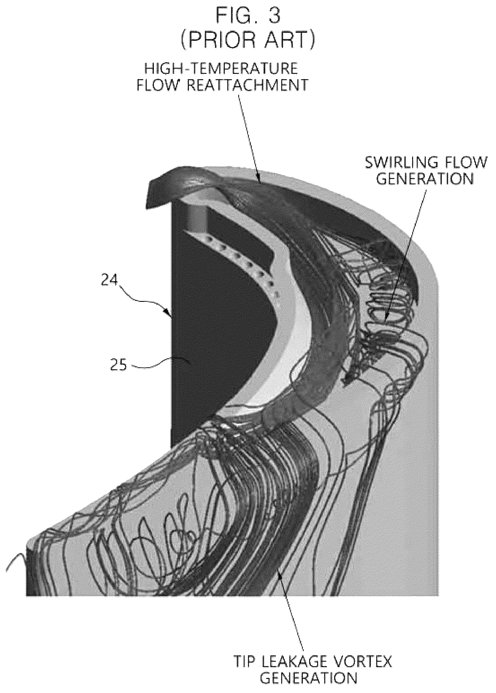 Patent US12312976 Figure 3 – Gas turbine blade having shelf squealer tip