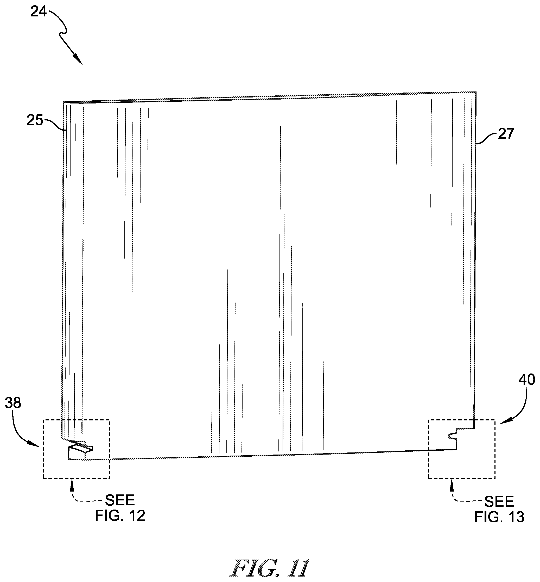 Patent US12312979 Figure 11 – Retainer rings for vane assemblies used in gas turbine engines