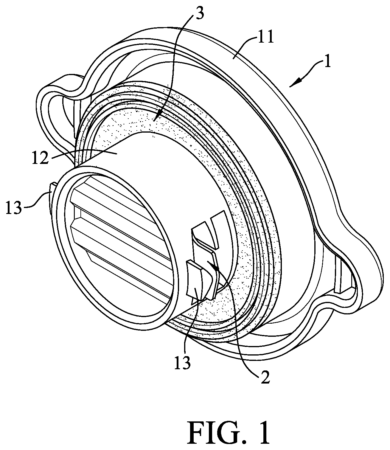 Patent US12312983 Figure 1 – Oil tank cap