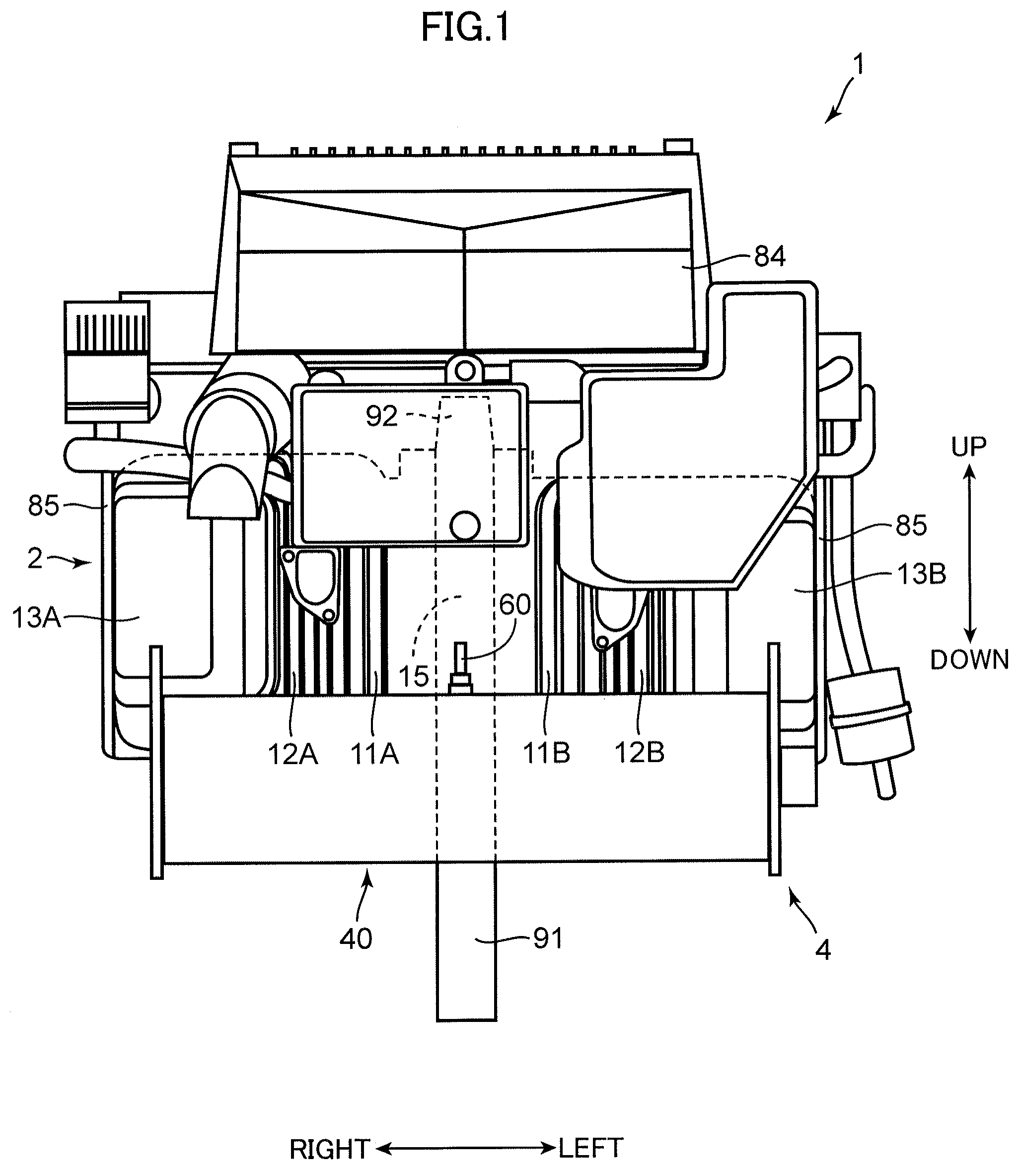 Patent US12312985 Figure 1 – Engine and exhaust system