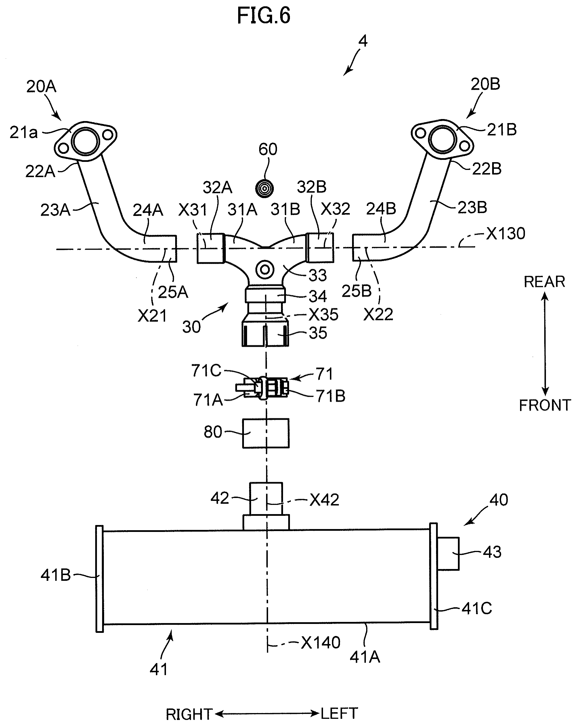 Patent US12312985 Figure 6 – Engine and exhaust system