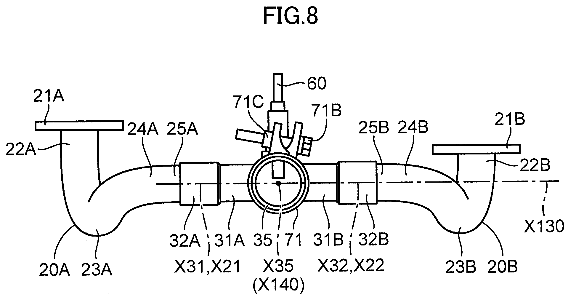 Patent US12312985 Figure 8 – Engine and exhaust system