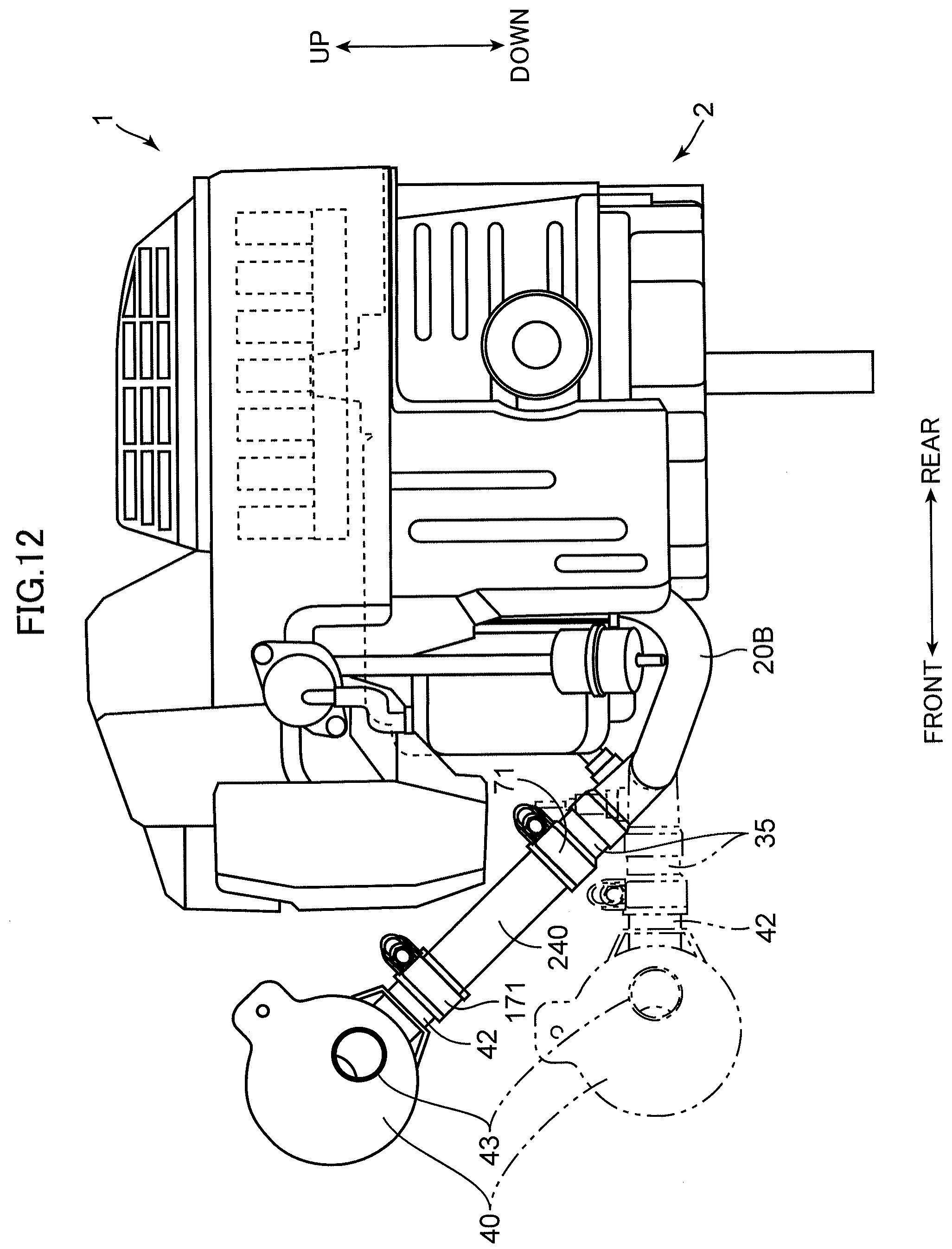 Patent US12312985 Figure 12 – Engine and exhaust system