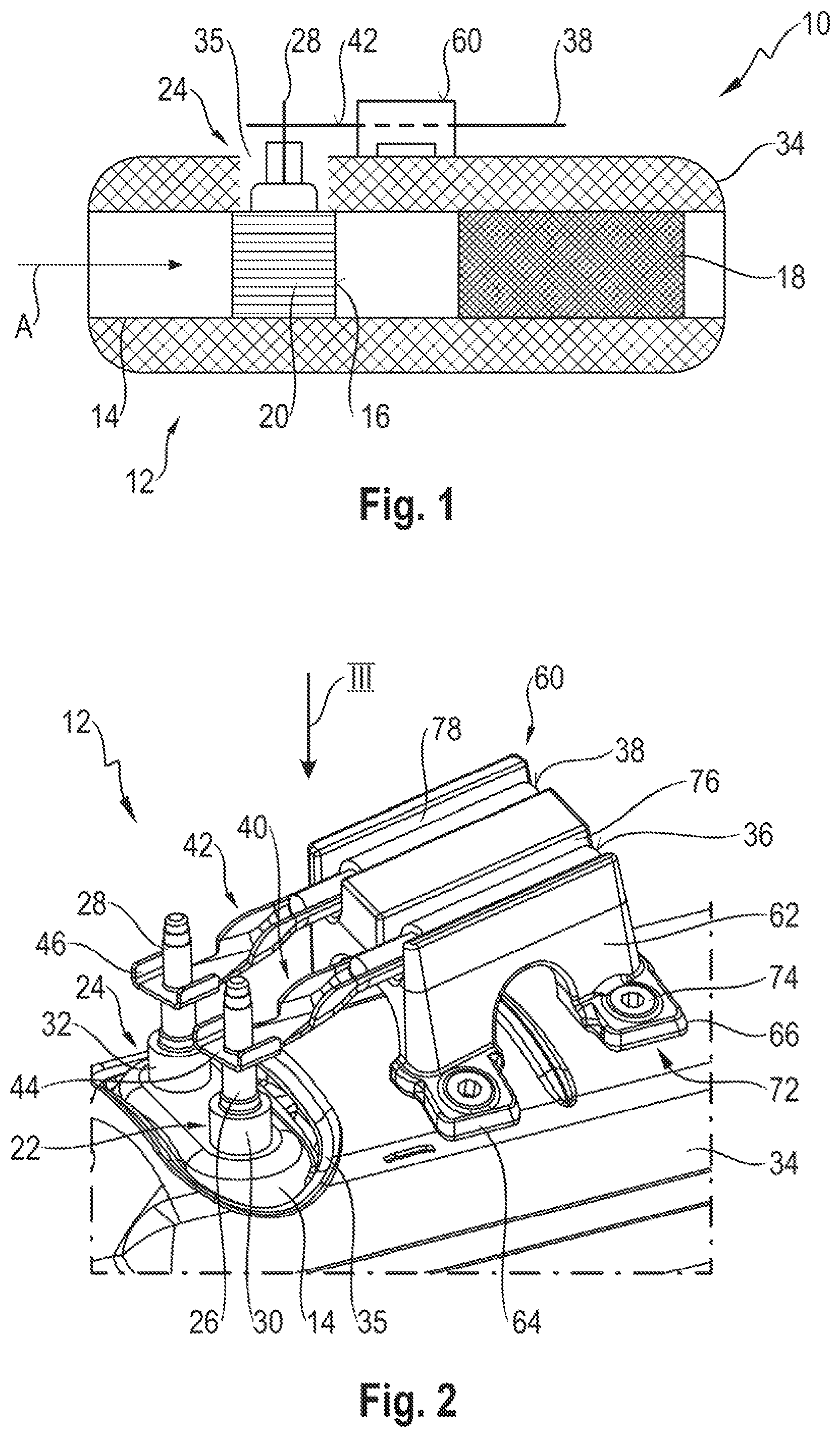 Patent US12312987 Figure 1 – Exhaust gas treatment arrangement