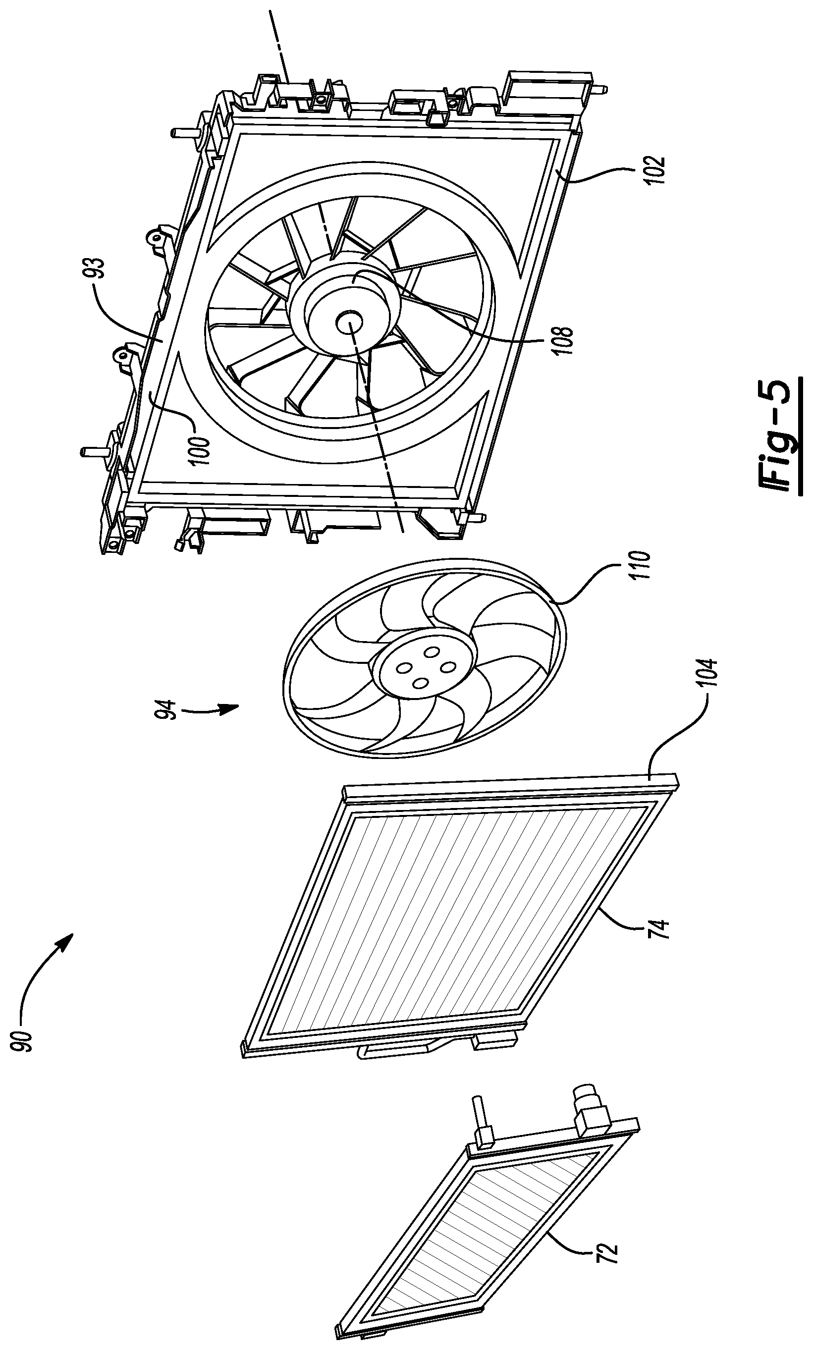 Patent US12312991 Figure 4 – Vehicle cooling system