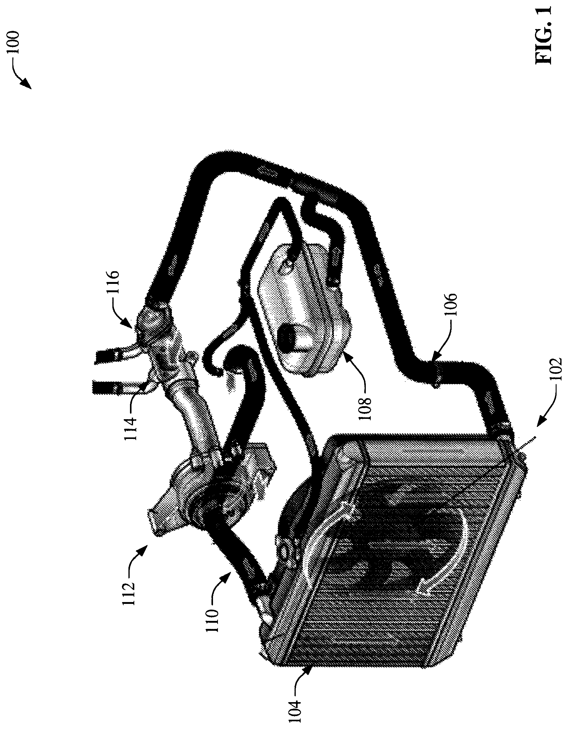 Patent US12312993 — Two zone radiator cooling system — Figure 1