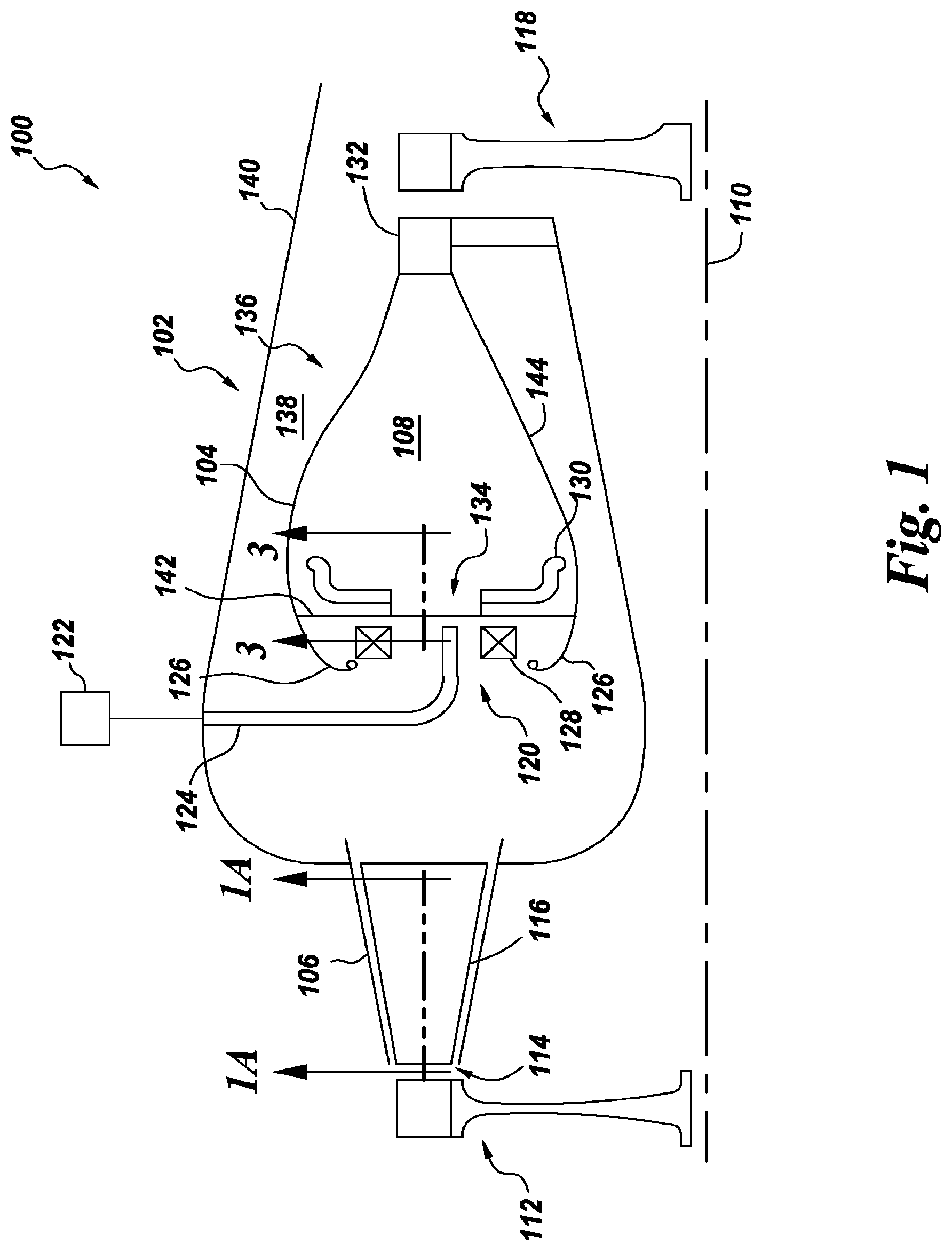 Patent US12312995 Figure 1 – Ultra compact combustor