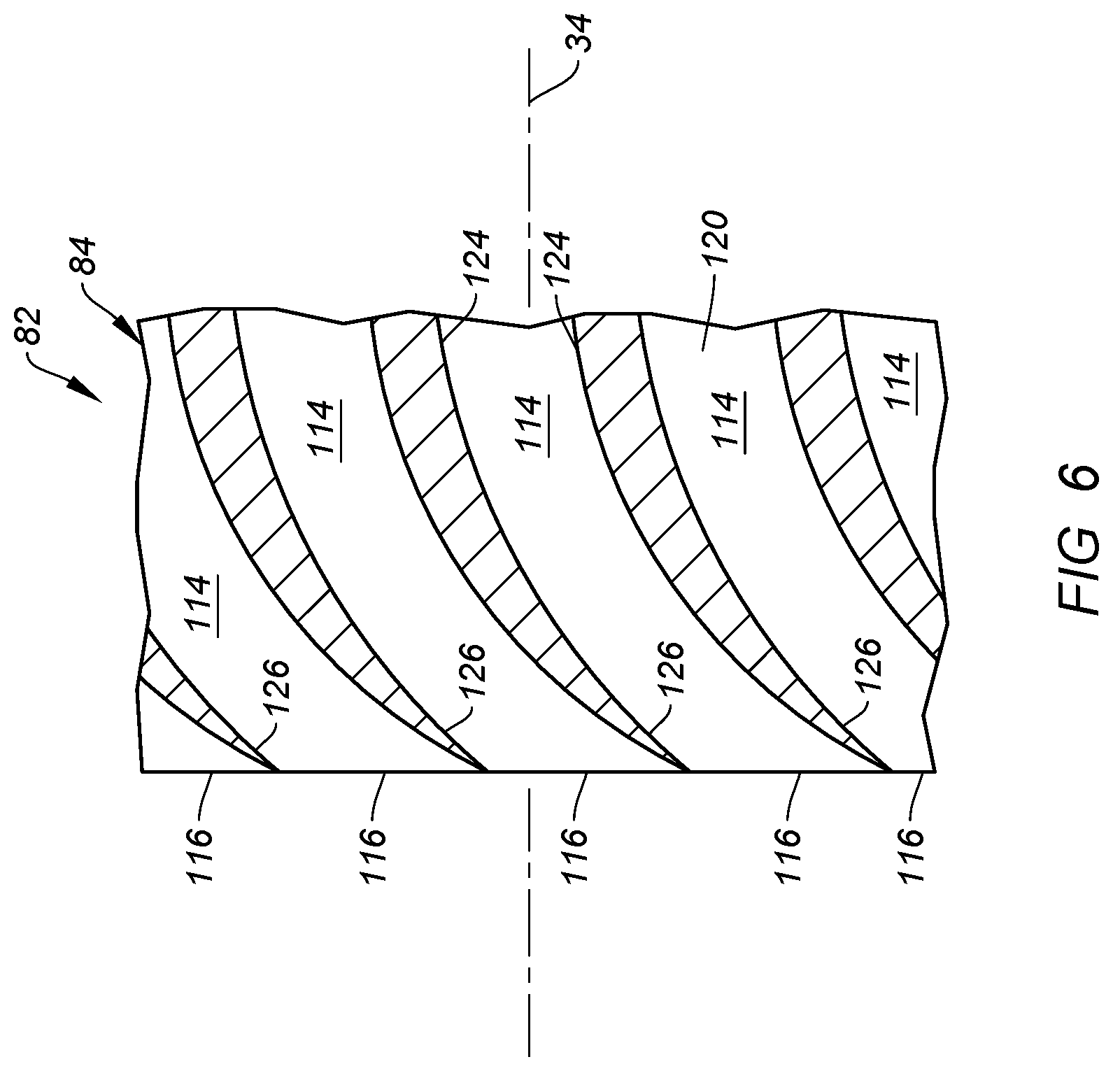 Patent US12312999 Figure 6 – Separating airflows within a turbine engine