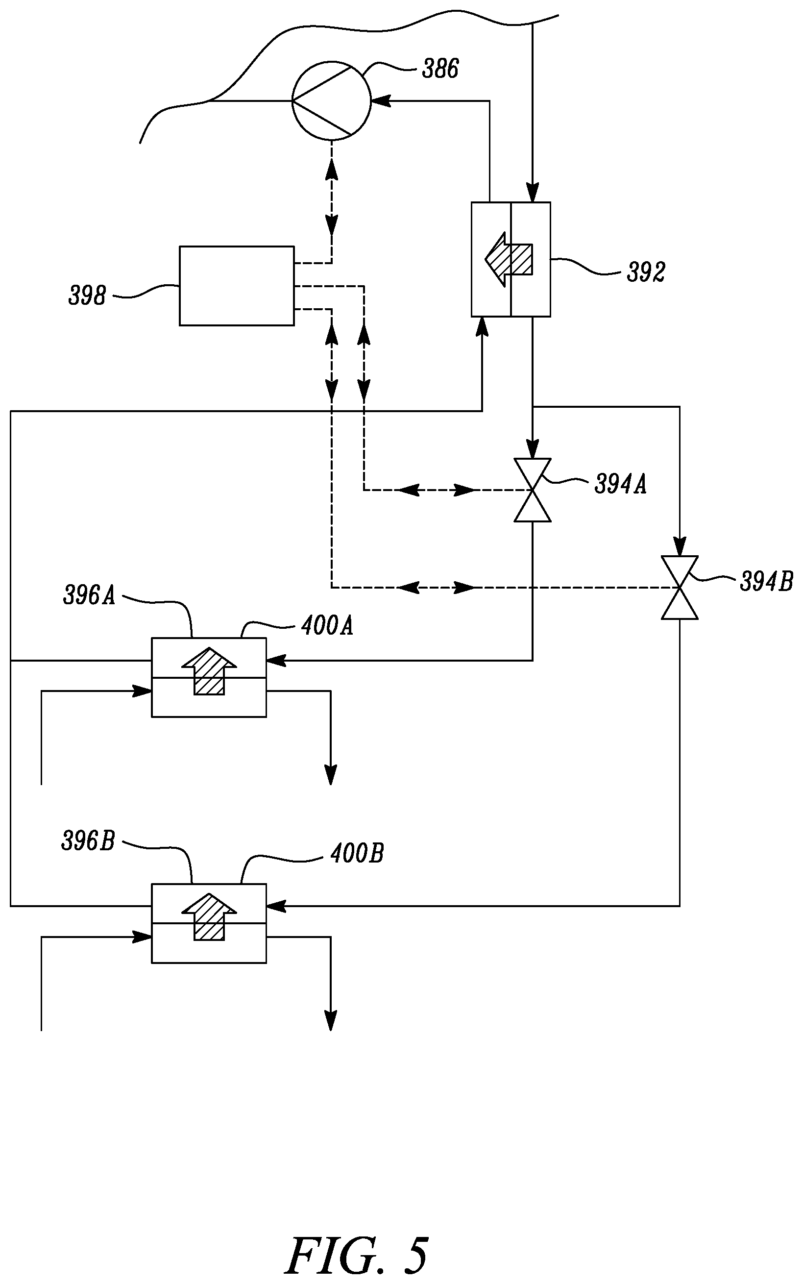 Patent US12313002 Figure 5 – Thermal management system for an aircraft