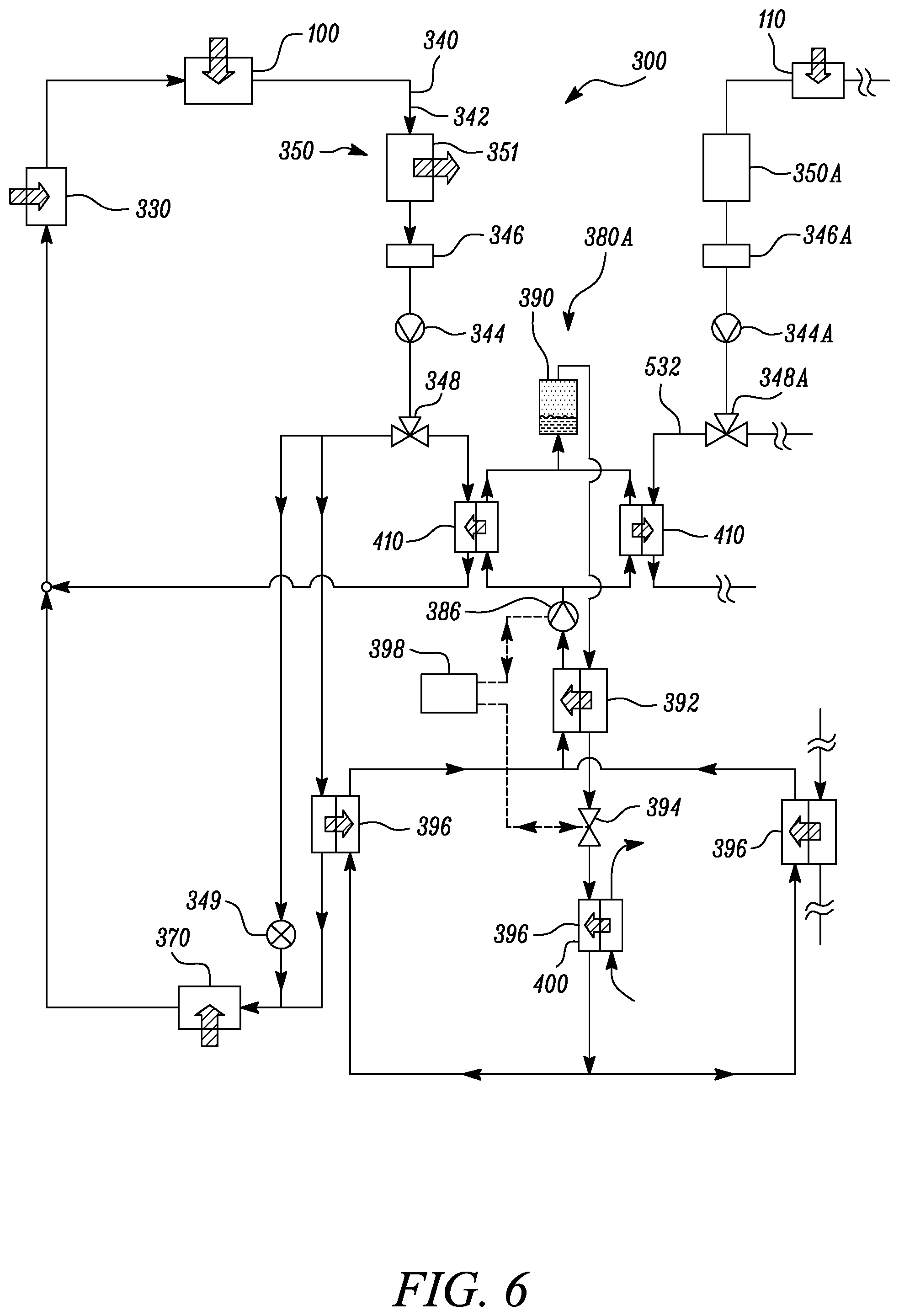 Patent US12313002 Figure 6 – Thermal management system for an aircraft