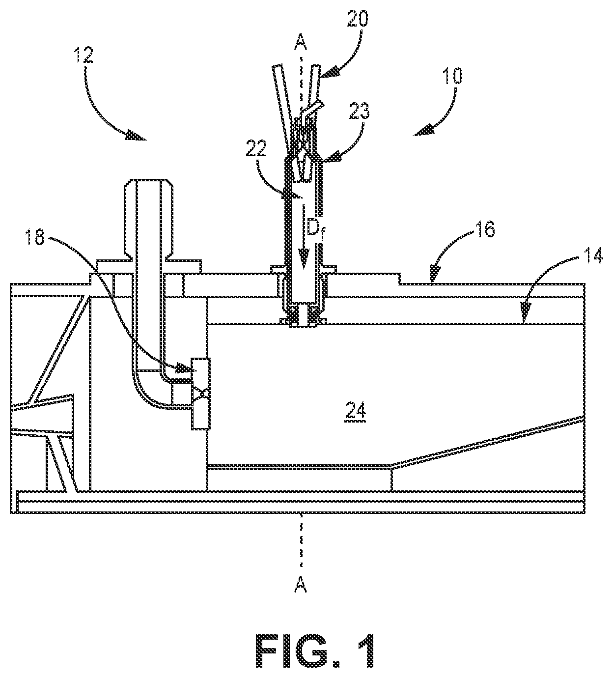 Patent US12313005 Figure 1 – Fuel systems for torch ignition devices