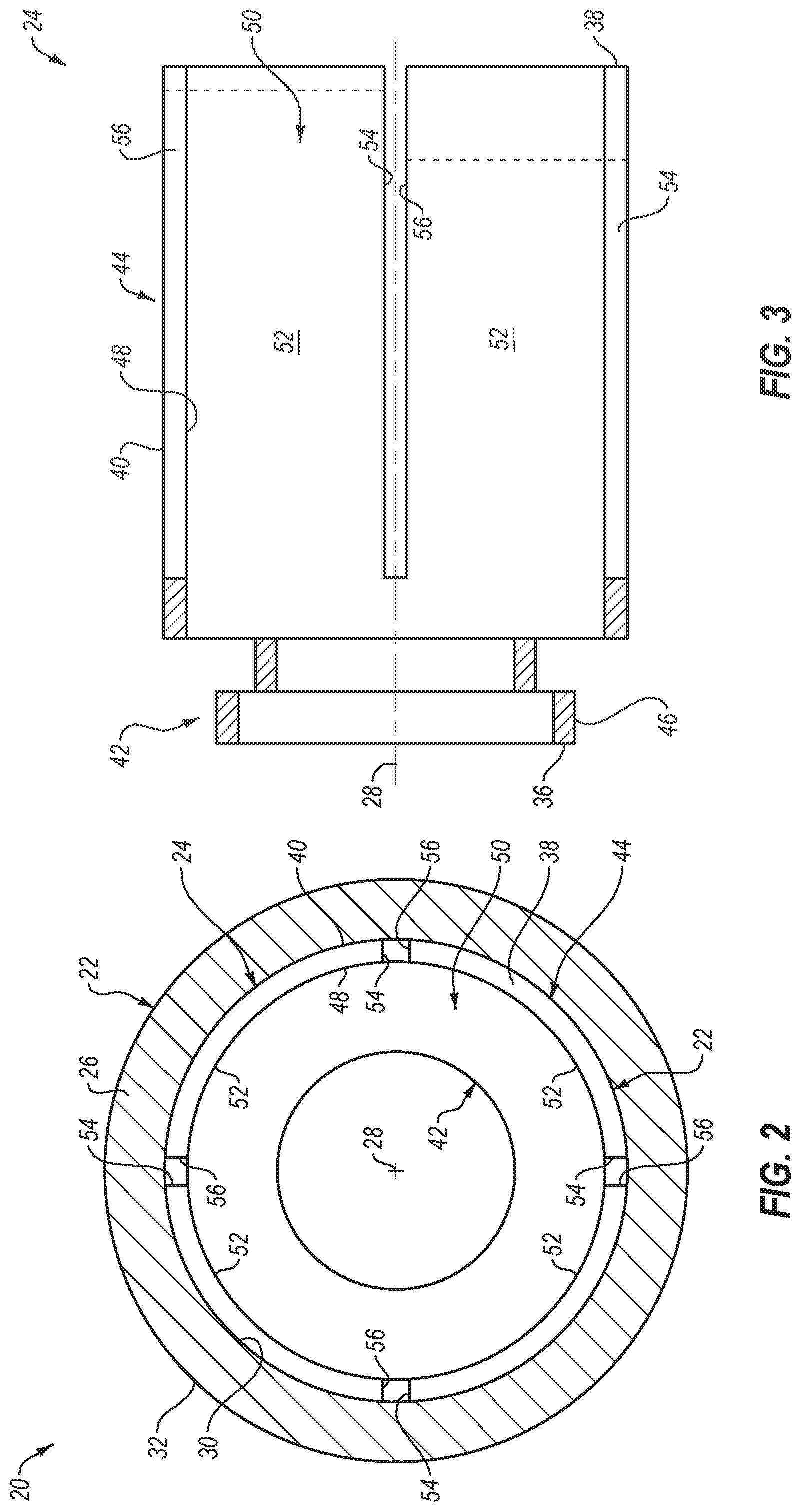 Patent US12313007 Figure 2 – Aircraft powerplant rotating assembly with sacrificial anode(s)