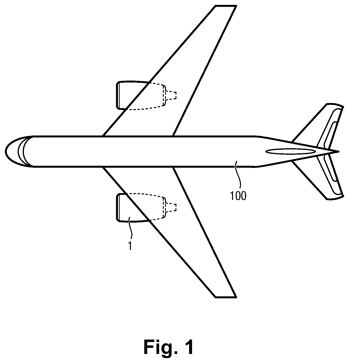 Patent US12313008 Figure 1 – Aeronautical propulsion system
