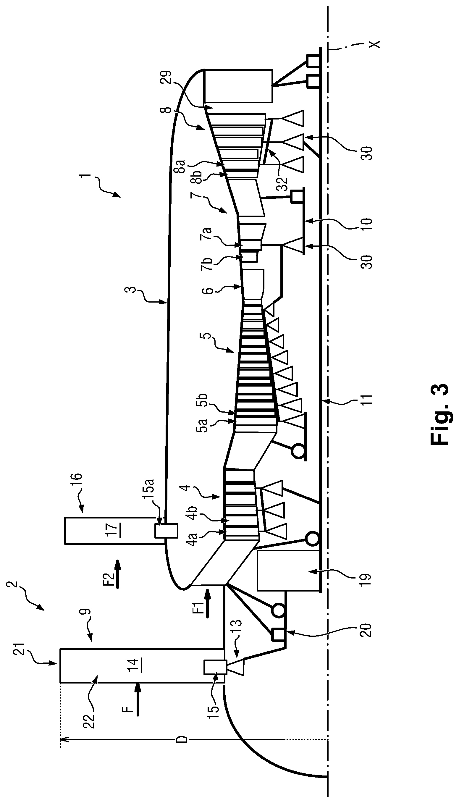 Patent US12313008 Figure 3 – Aeronautical propulsion system