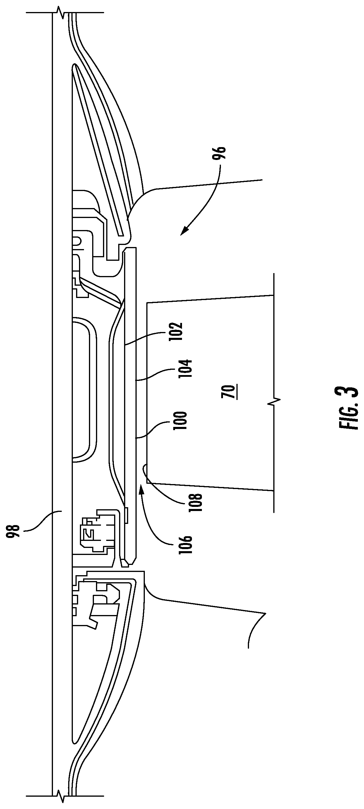 Patent US12313012 Figure 3 – System and method for reducing a clearance gap in an engine