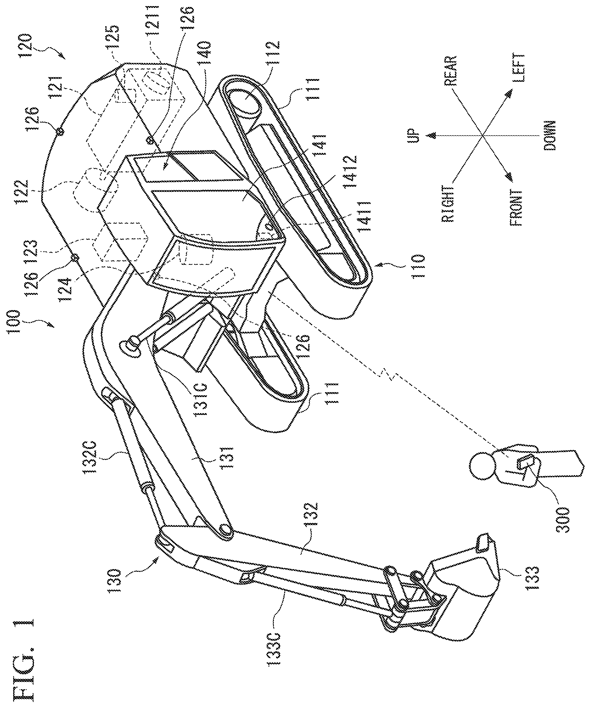 Patent US12313016 Figure 1 – Stop system for engine of work machine, and stop method for engine of work machine