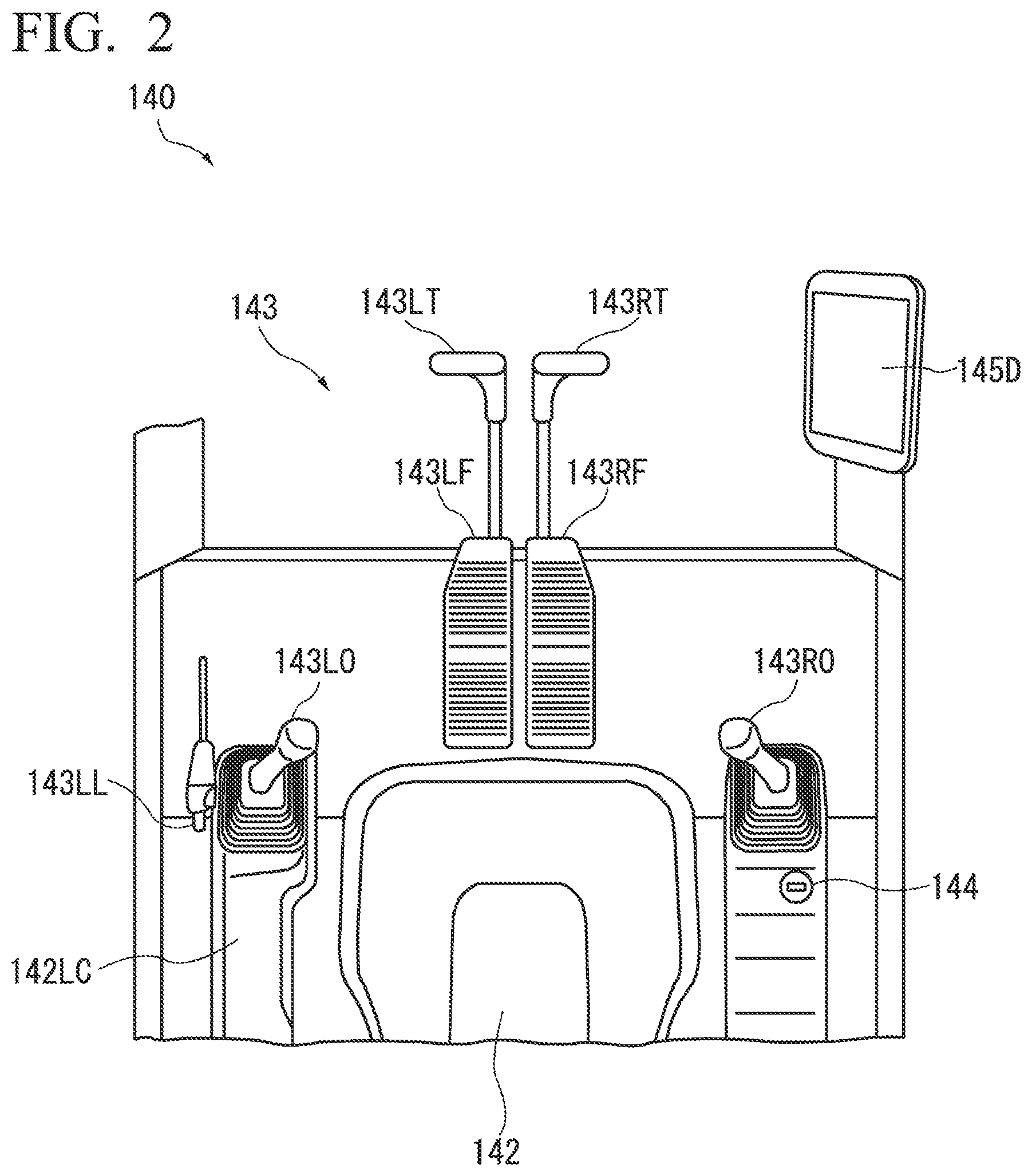 Patent US12313016 Figure 2 – Stop system for engine of work machine, and stop method for engine of work machine