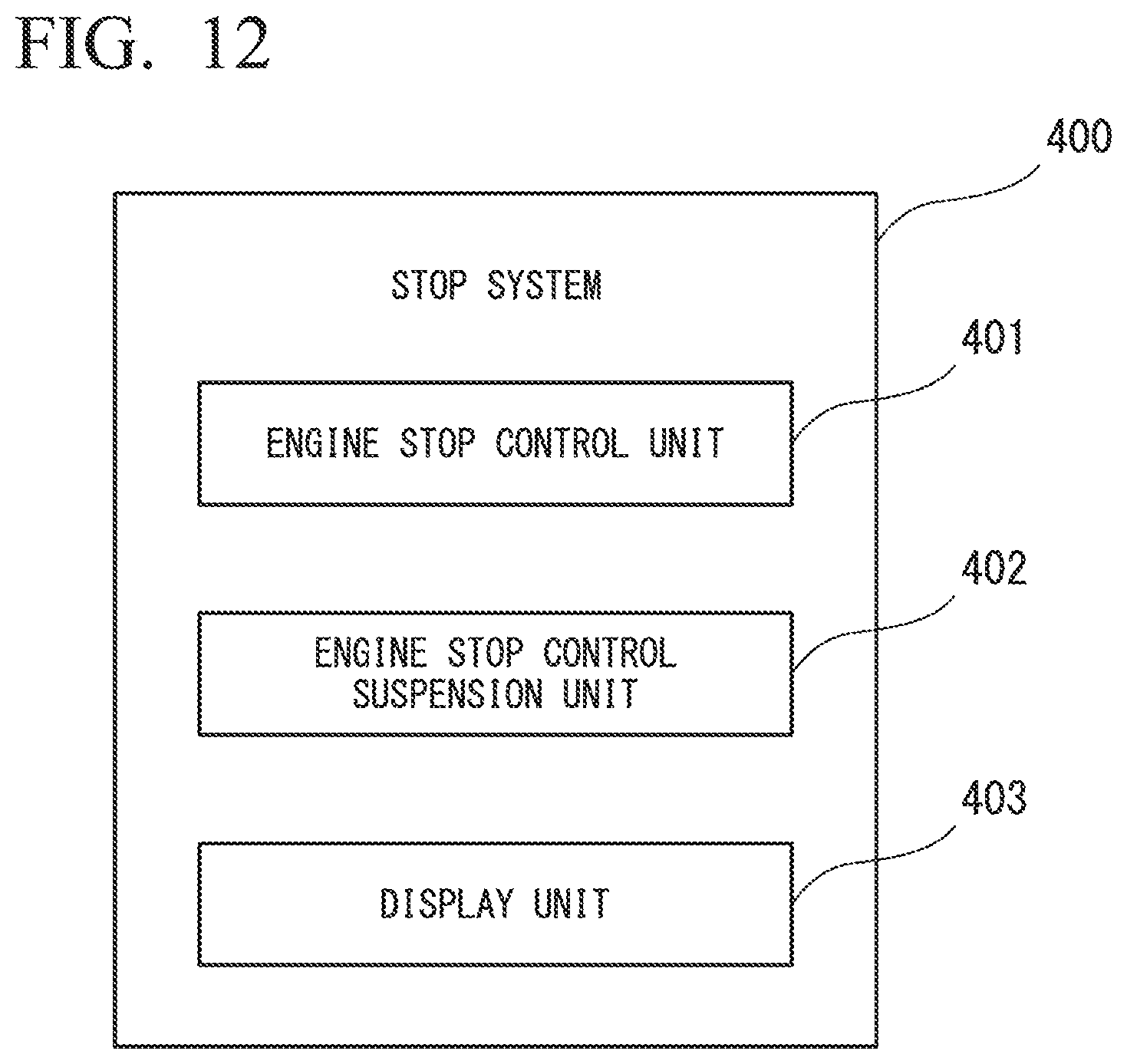 Patent US12313016 Figure 11 – Stop system for engine of work machine, and stop method for engine of work machine