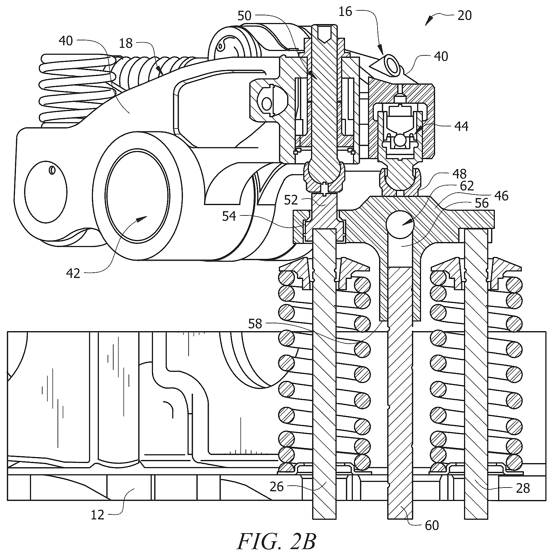 Patent US12313019 Figure 3 – Valve bridge stabilizer for engine braking