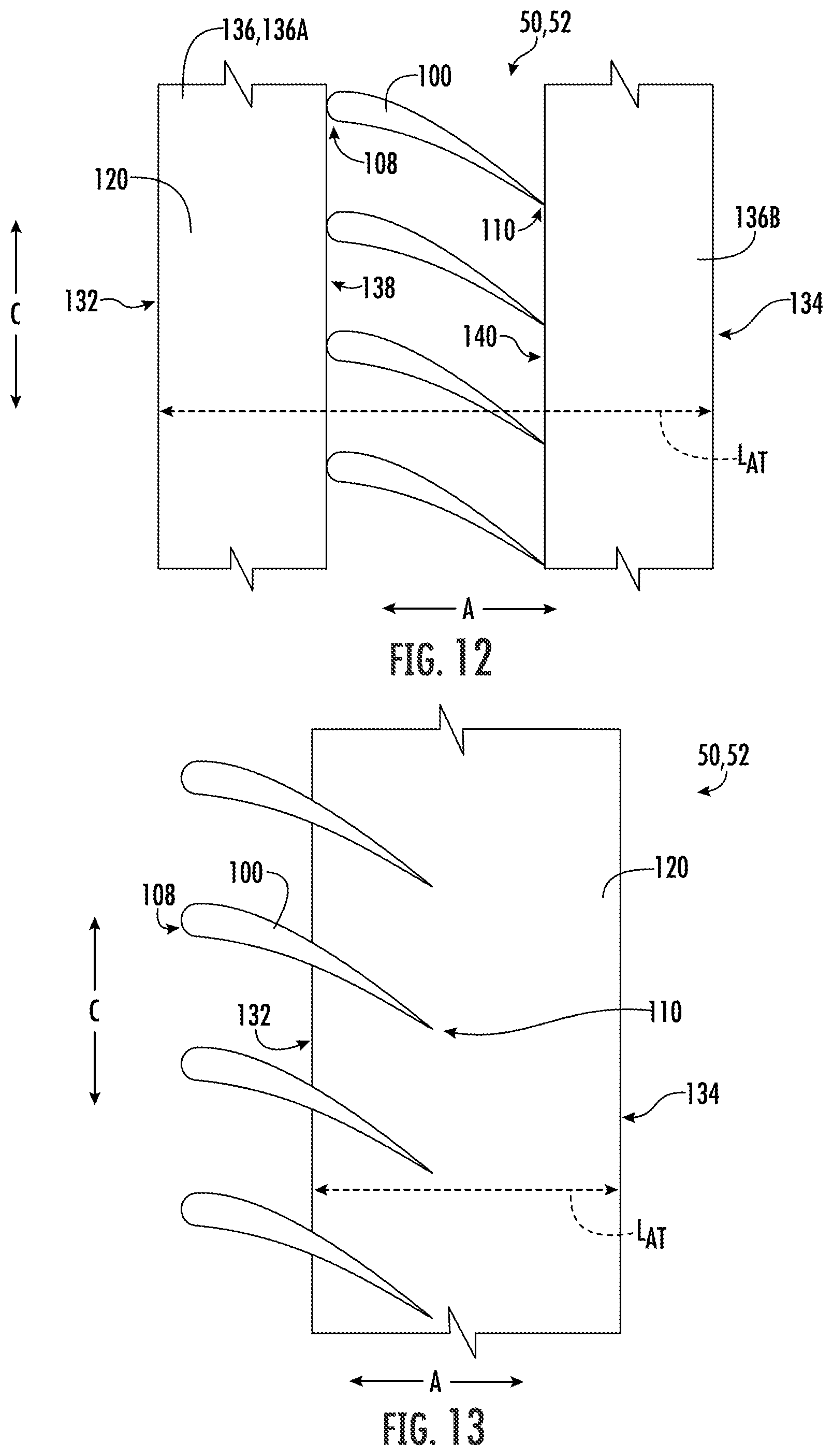 Patent US12313021 Figure 7 – Outer nacelle with inlet guide vanes and acoustic treatment