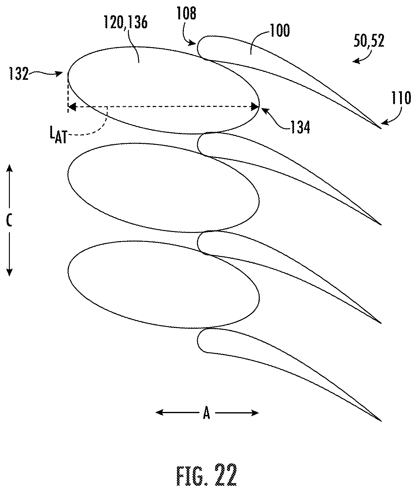 Patent US12313021 Figure 14 – Outer nacelle with inlet guide vanes and acoustic treatment