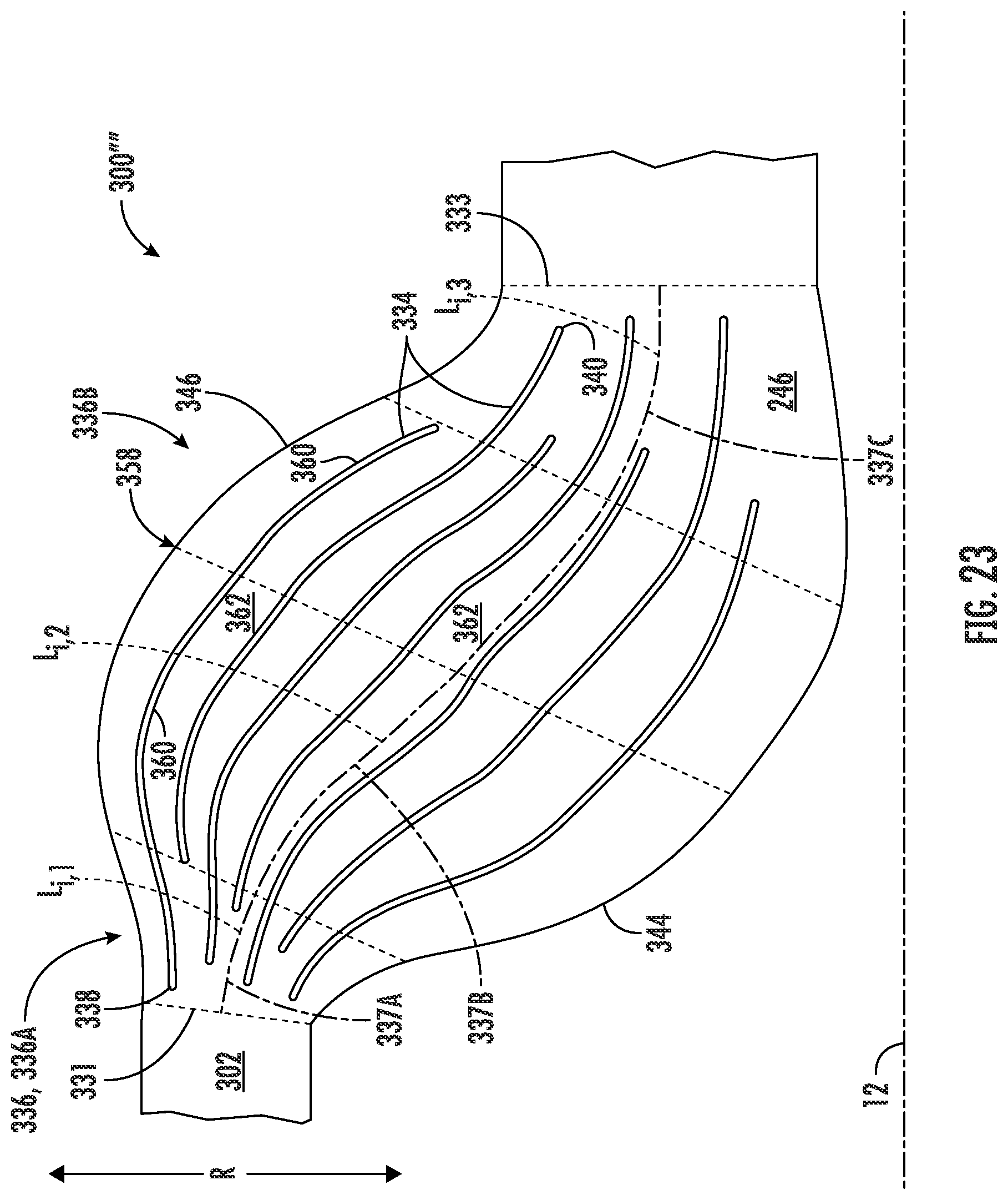 Patent US12313022 Figure 14 – Gas turbine engine having a heat exchanger located in an annular duct