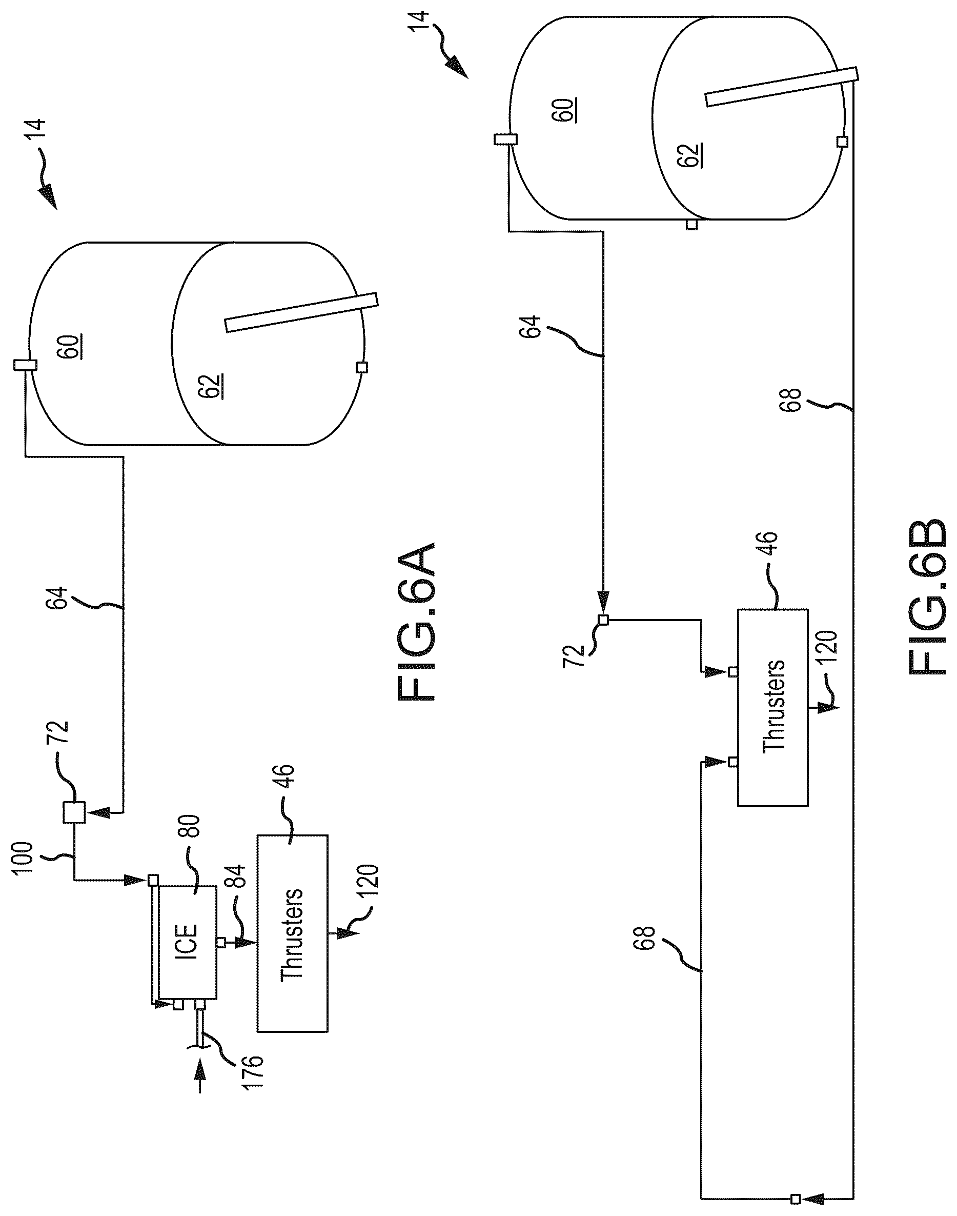 Patent US12313023 Figure 5 – Integrated vehicle fluids with hot gas line and cold gas line merging to increase enthalpy