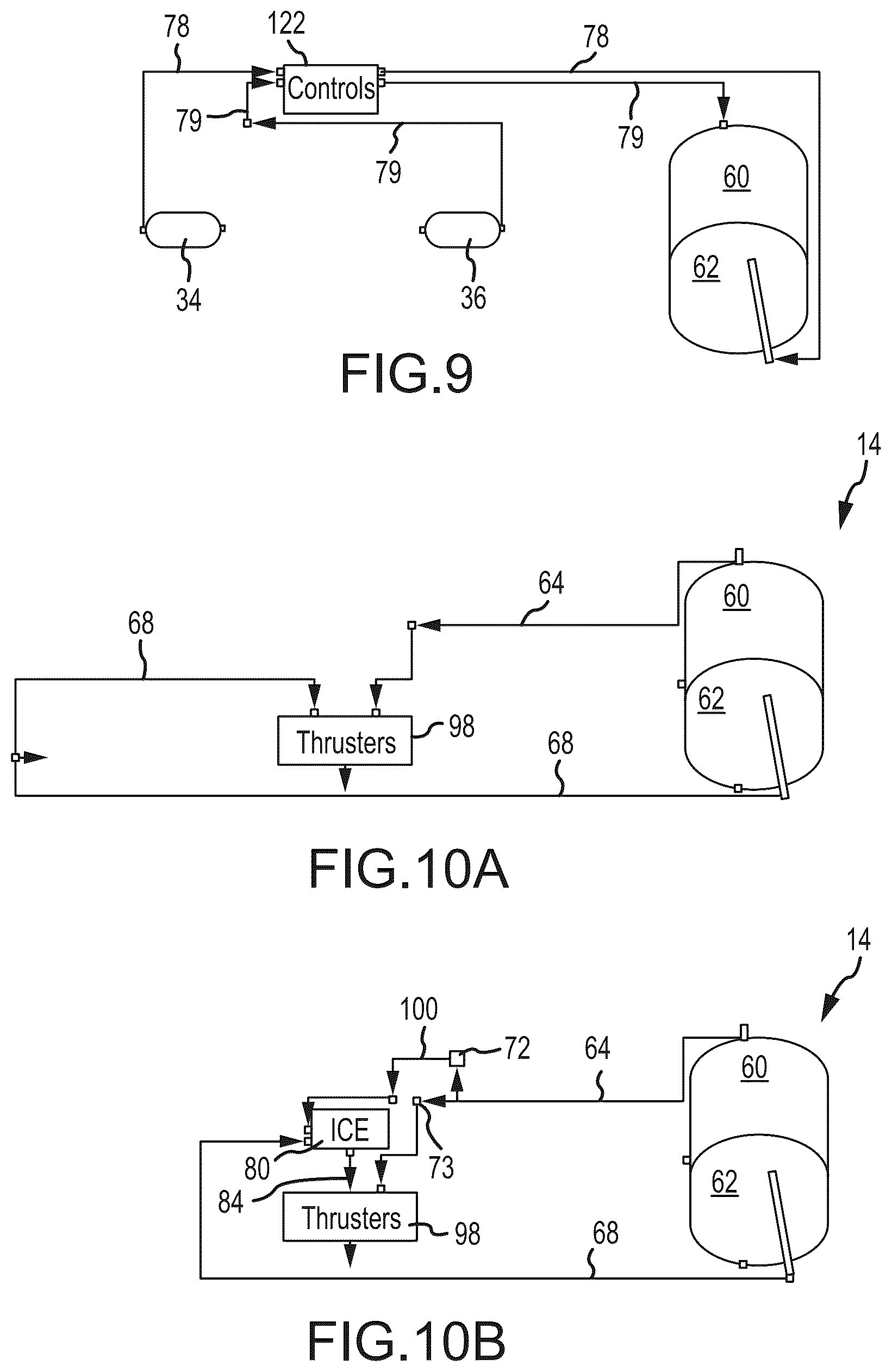 Patent US12313023 Figure 7 – Integrated vehicle fluids with hot gas line and cold gas line merging to increase enthalpy