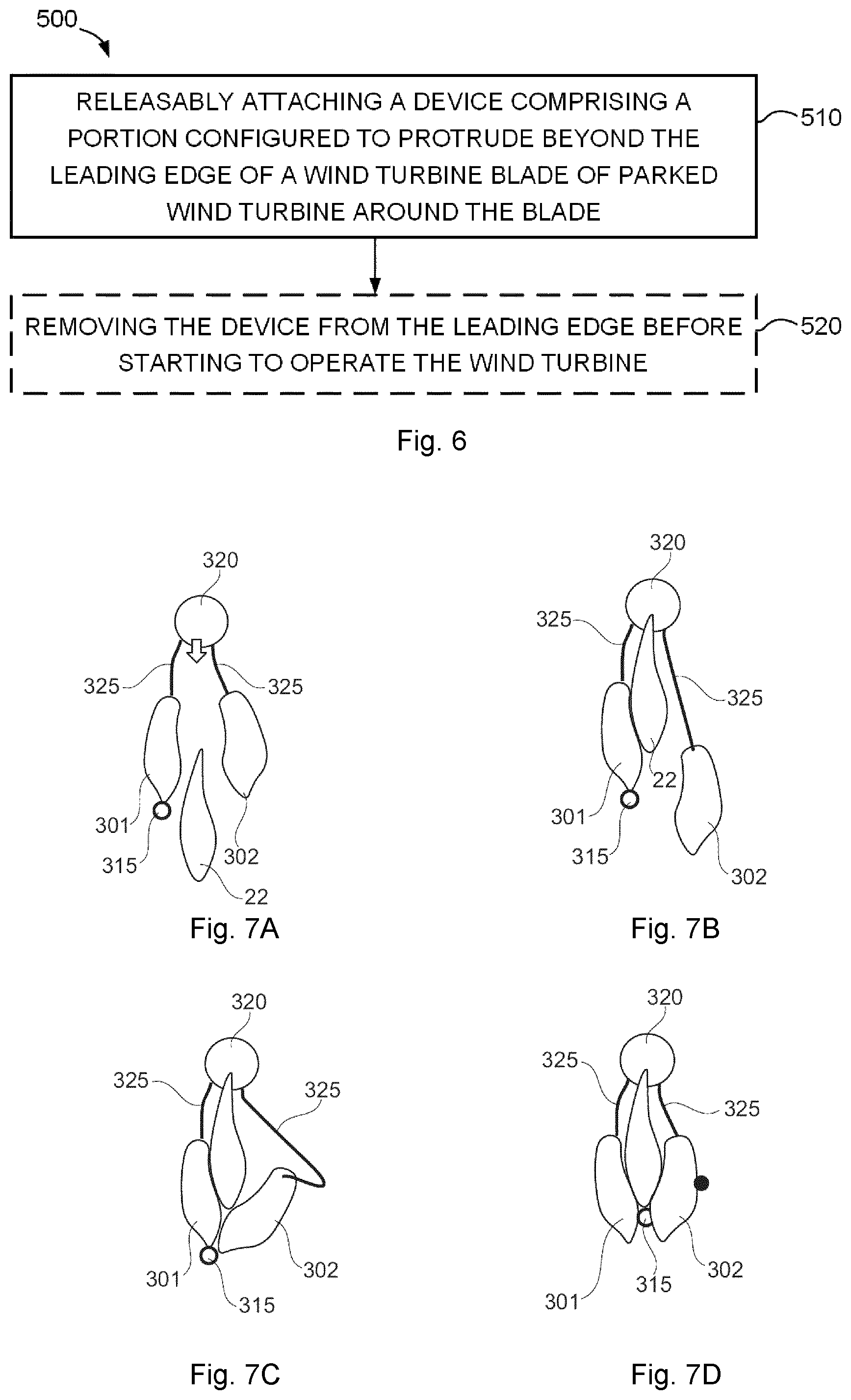Patent US12313029 Figure 5 – Devices and methods for mitigating vibrations in wind turbine blades