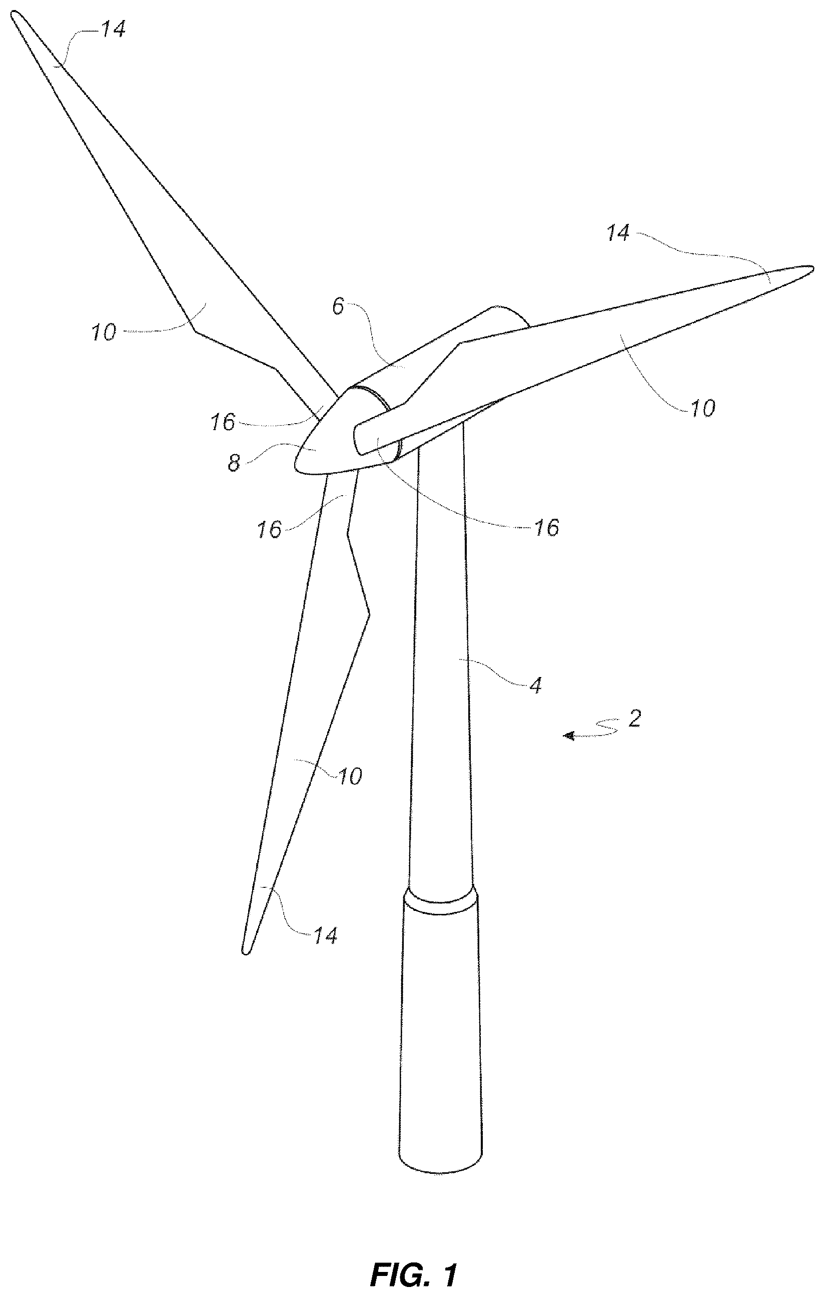 Patent US12313031 — Wind turbine blade and method of manufacturing a wind turbine blade — Figure 1