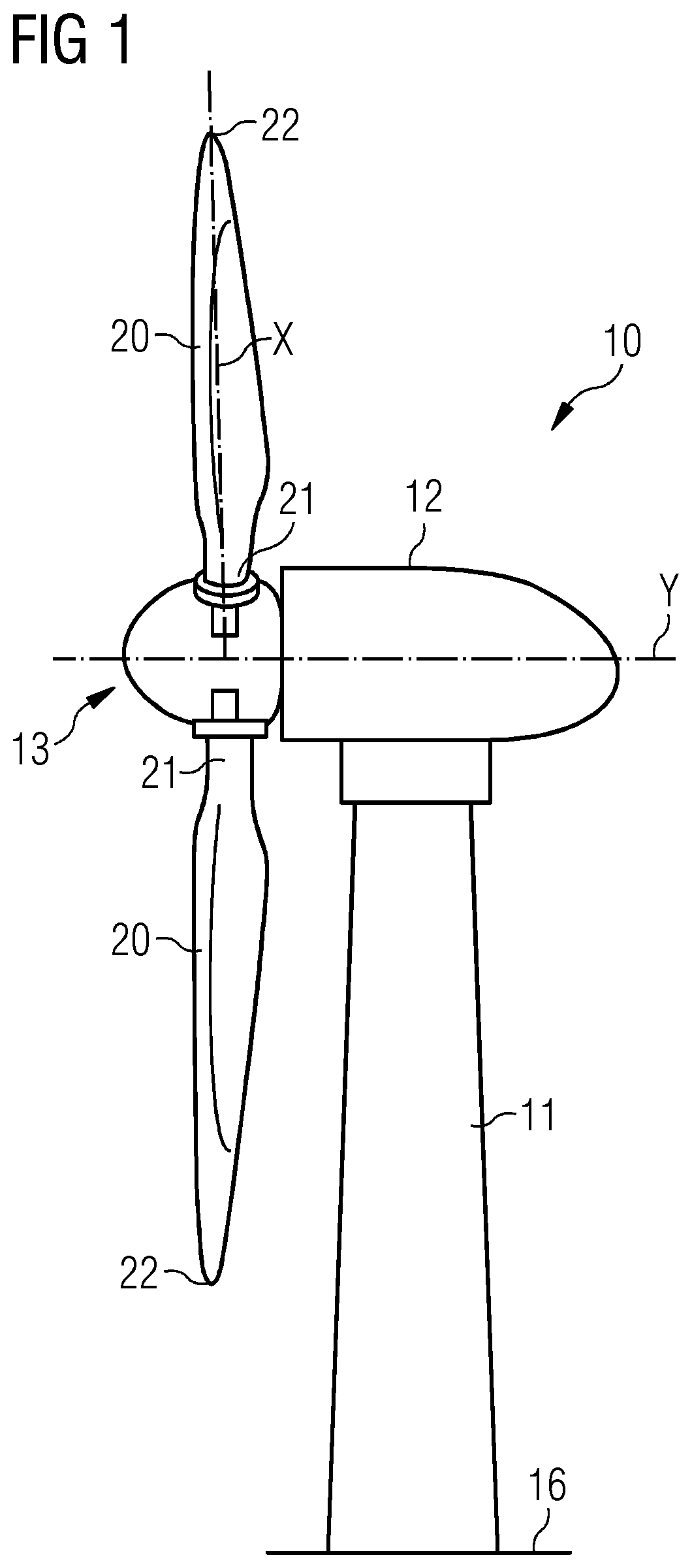 Patent US12313032 Figure 1 – Aerodynamic element for a blade of a wind turbine
