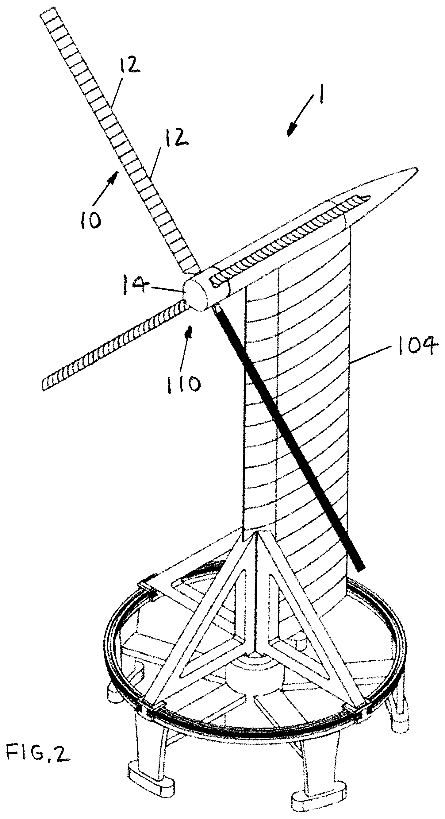 Patent US12313033 Figure 2 – Modular wind turbine blade designs