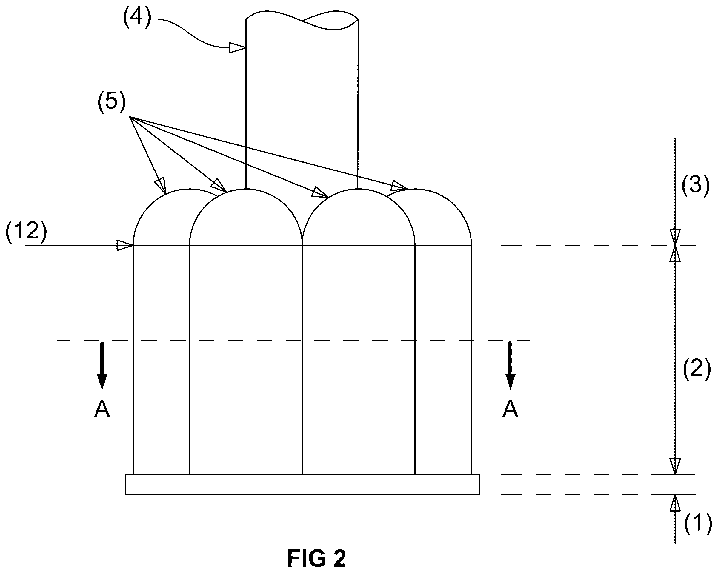 Patent US12313034 Figure 2 – Floating reinforced concrete platform applicable to the marine wind power sector industry