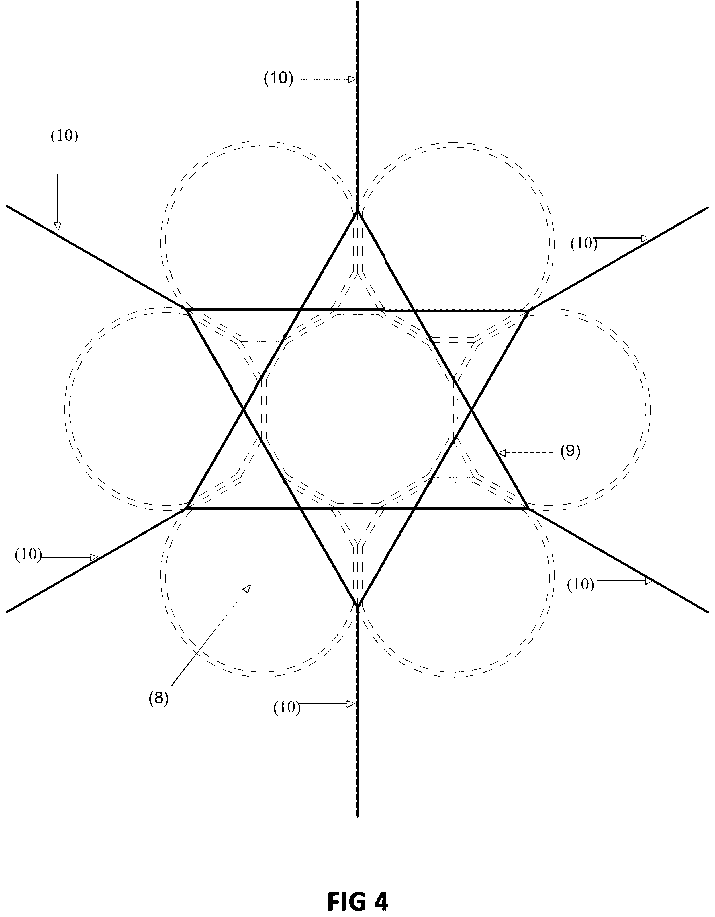 Patent US12313034 Figure 4 – Floating reinforced concrete platform applicable to the marine wind power sector industry