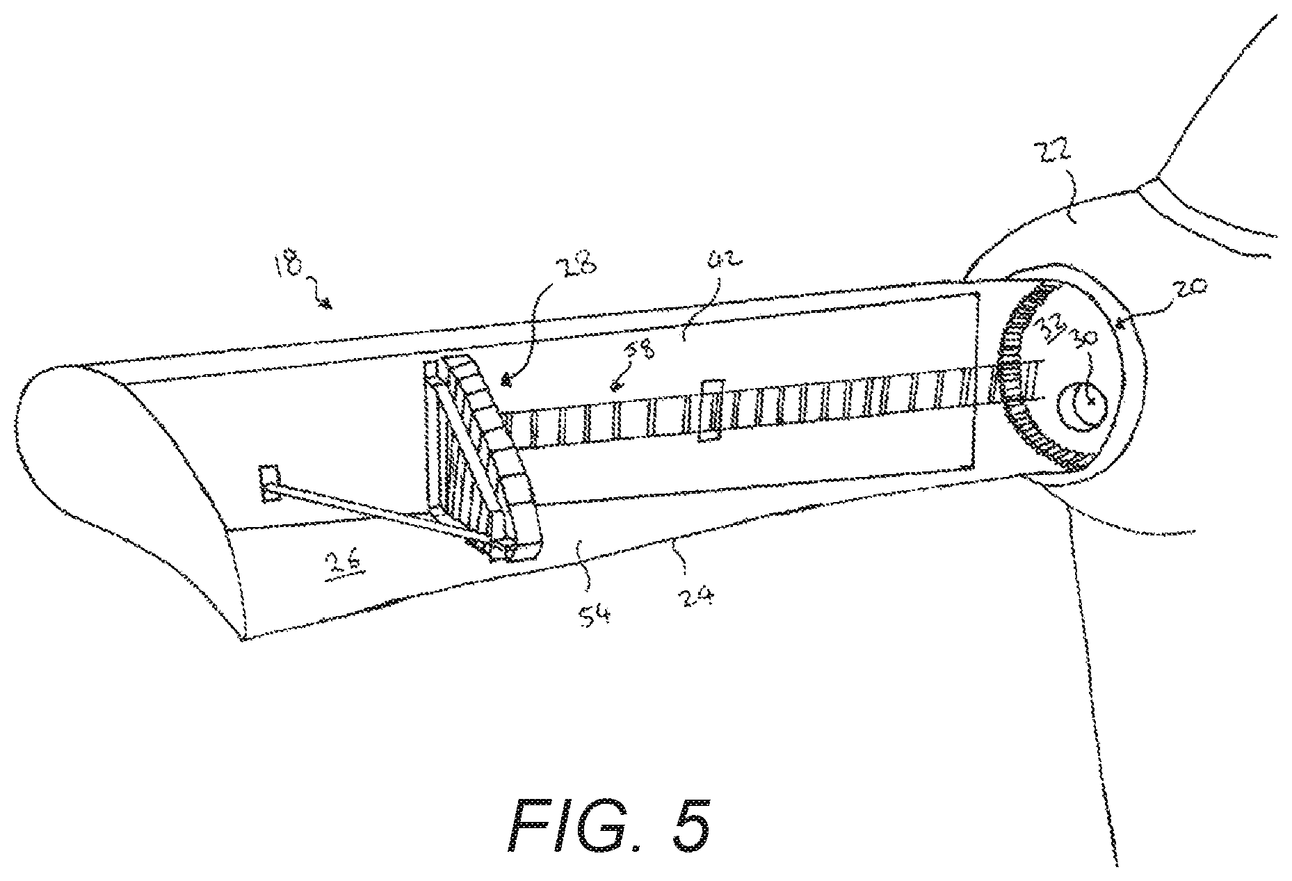 Patent US12313040 Figure 5 – Method of servicing a wind turbine rotor blade