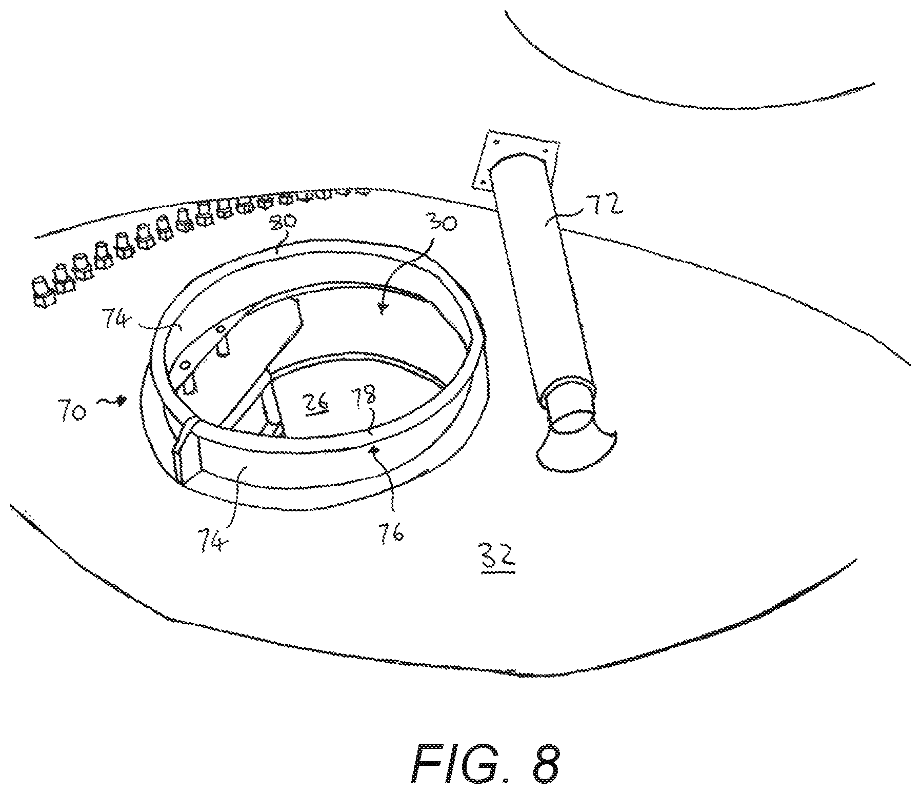 Patent US12313040 Figure 8 – Method of servicing a wind turbine rotor blade